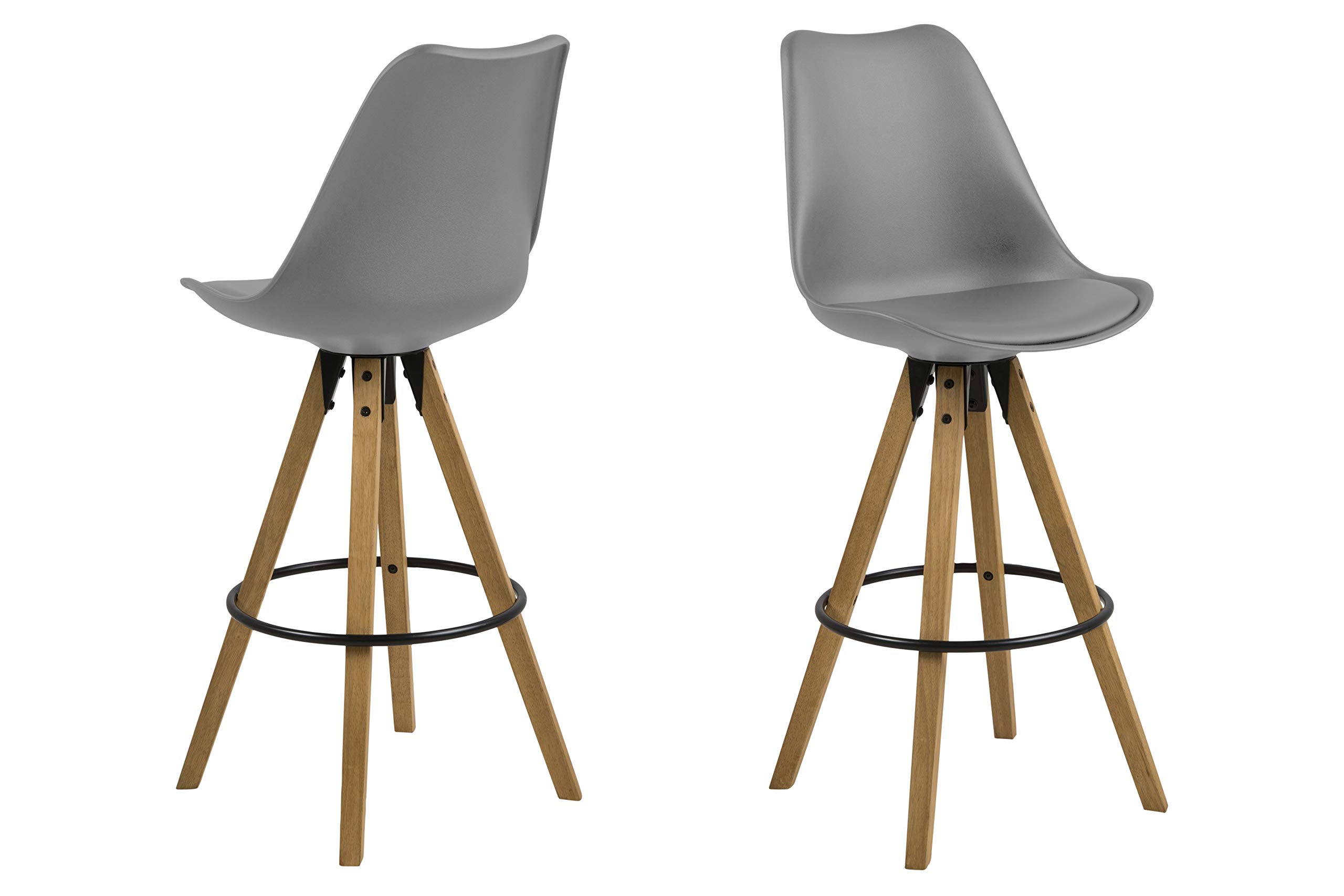 An Amazon Brand: Movian Arendsee, Set of 2 Bar Stools 55 x 48.5 x 111.5cm (L x W x H)