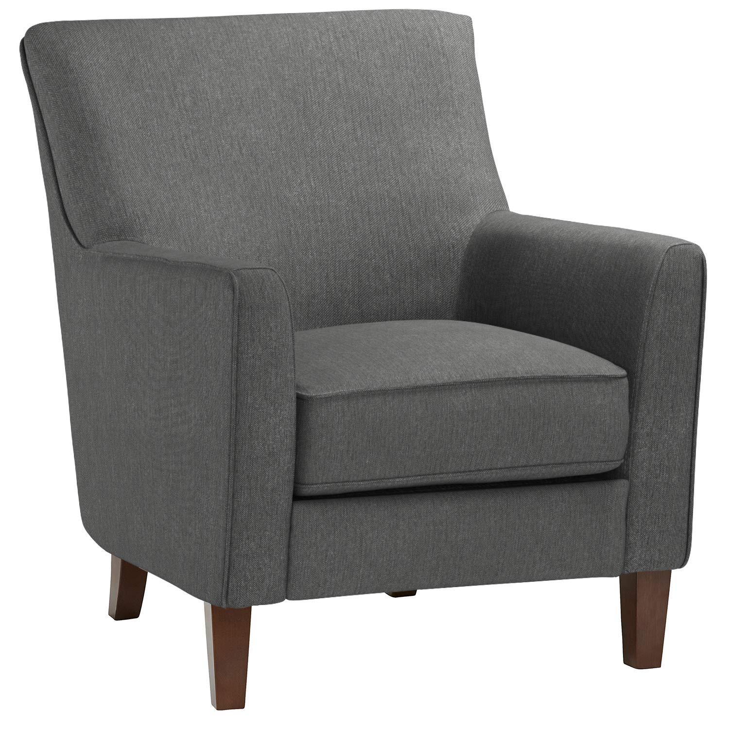 Amazon Brand – Stone & Beam Cheyanne Modern Living Room Accent Arm Chair, 30.7"W, Caviar