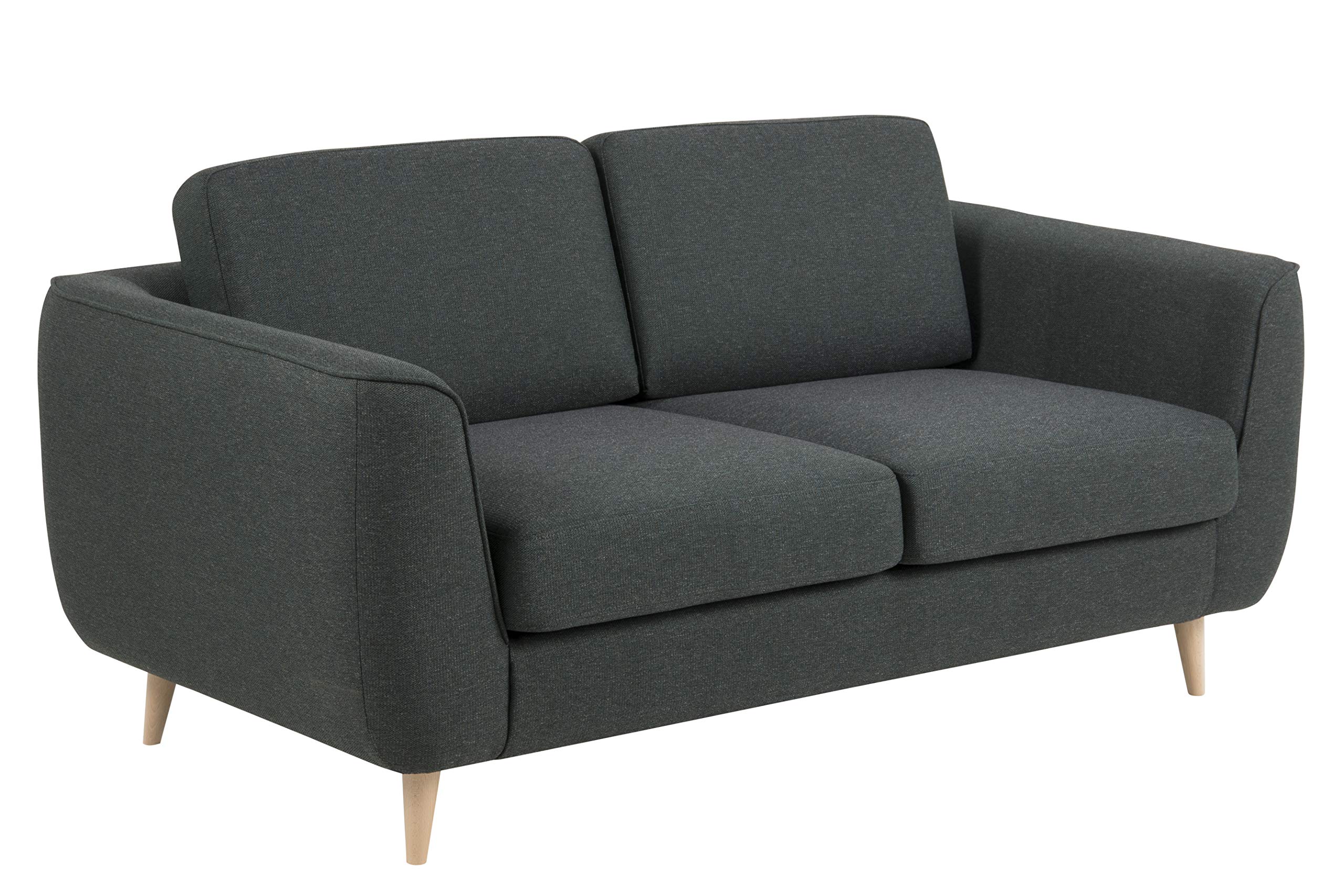 Amazon Brand - Movian Ribe - Divano a 2 posti, 92 x 170 x 85 cm (Lu x La x A), verde scuro