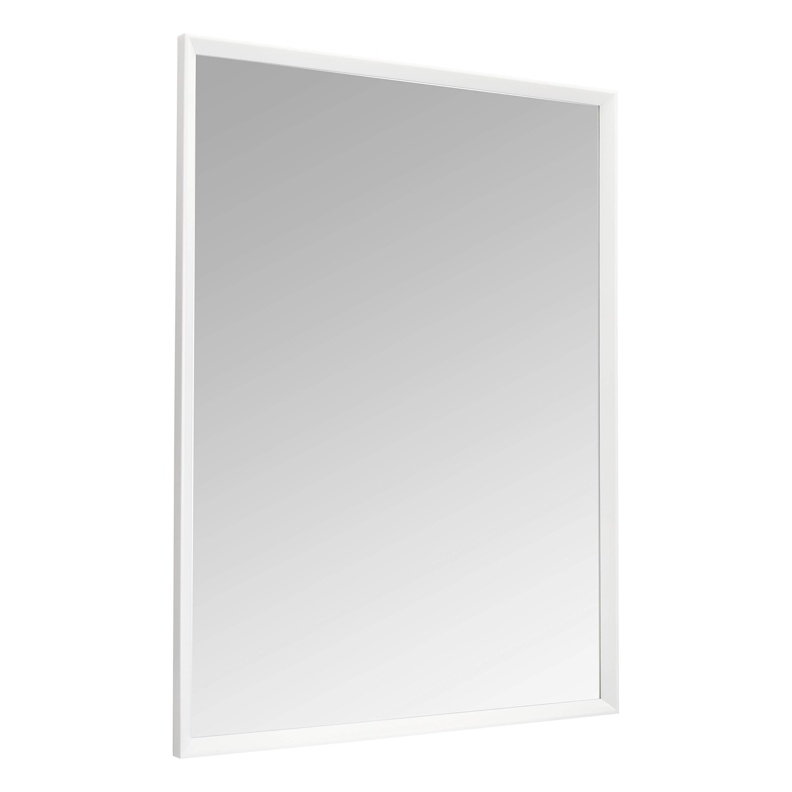 Amazon Basics Rectangular Wall Mirror 30" x 40" - Peaked Trim, White