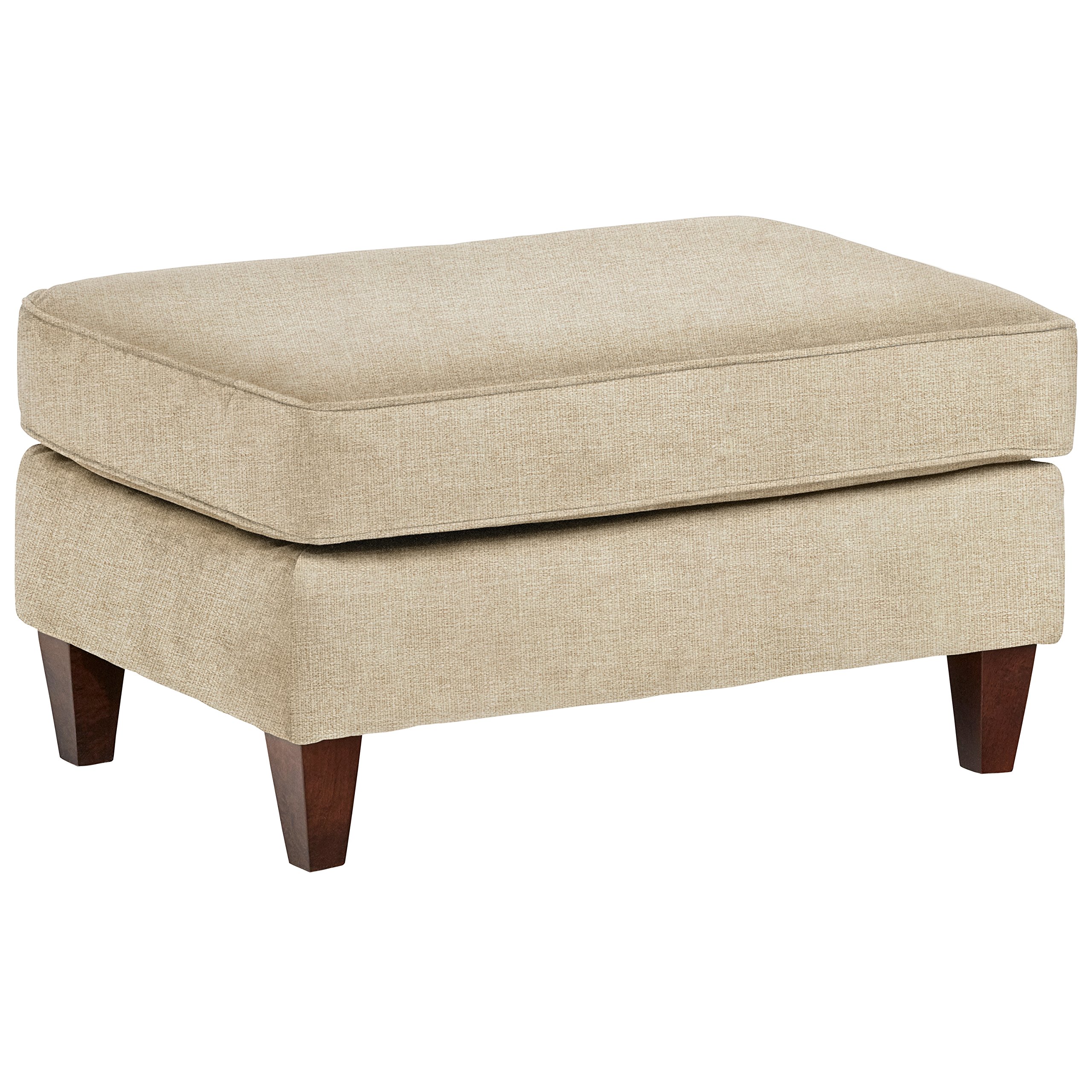 Amazon Brand – Stone & Beam Leila Ottoman, 34" W, Latte