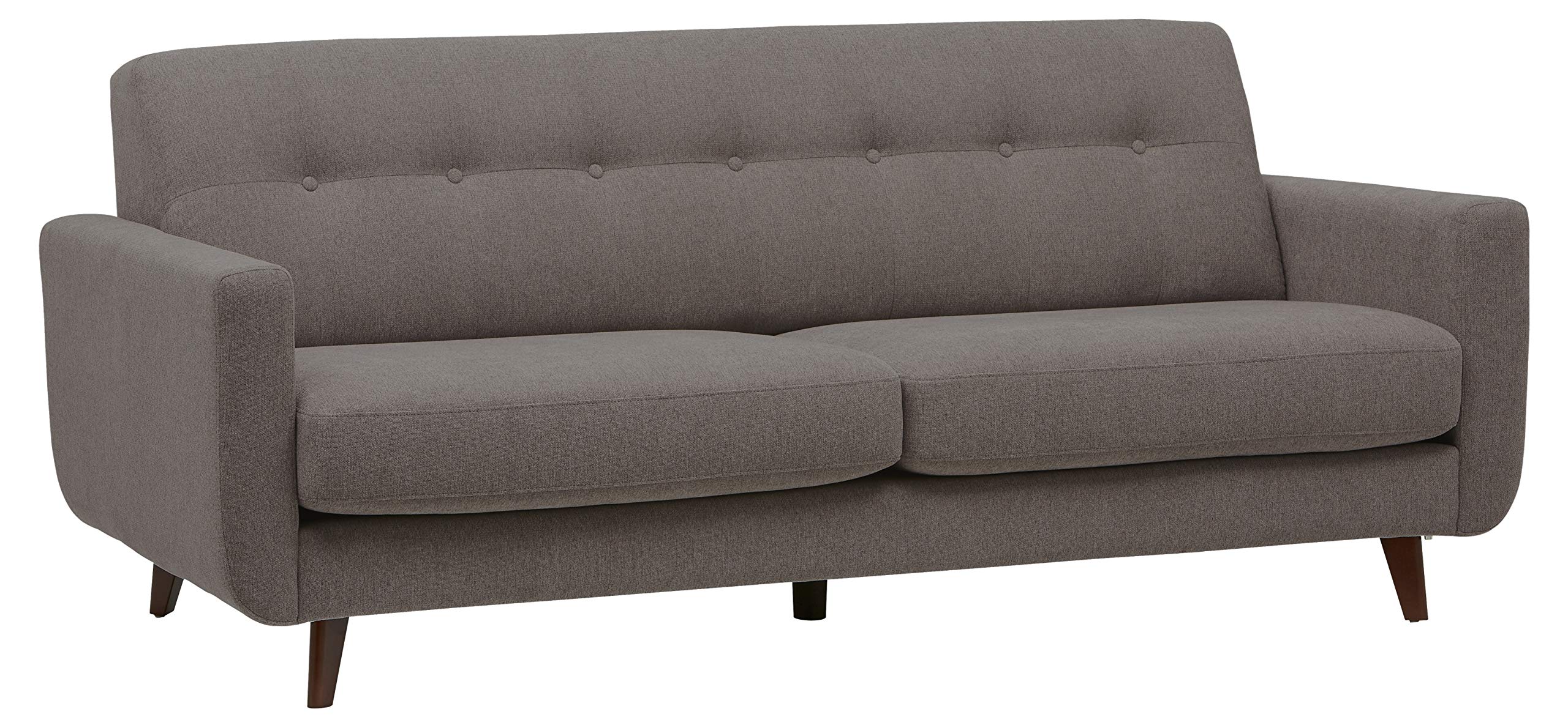 Amazon Brand – Rivet Sloane Mid-Century Modern Sofa with Tufted Back, 79.9"W, Storm
