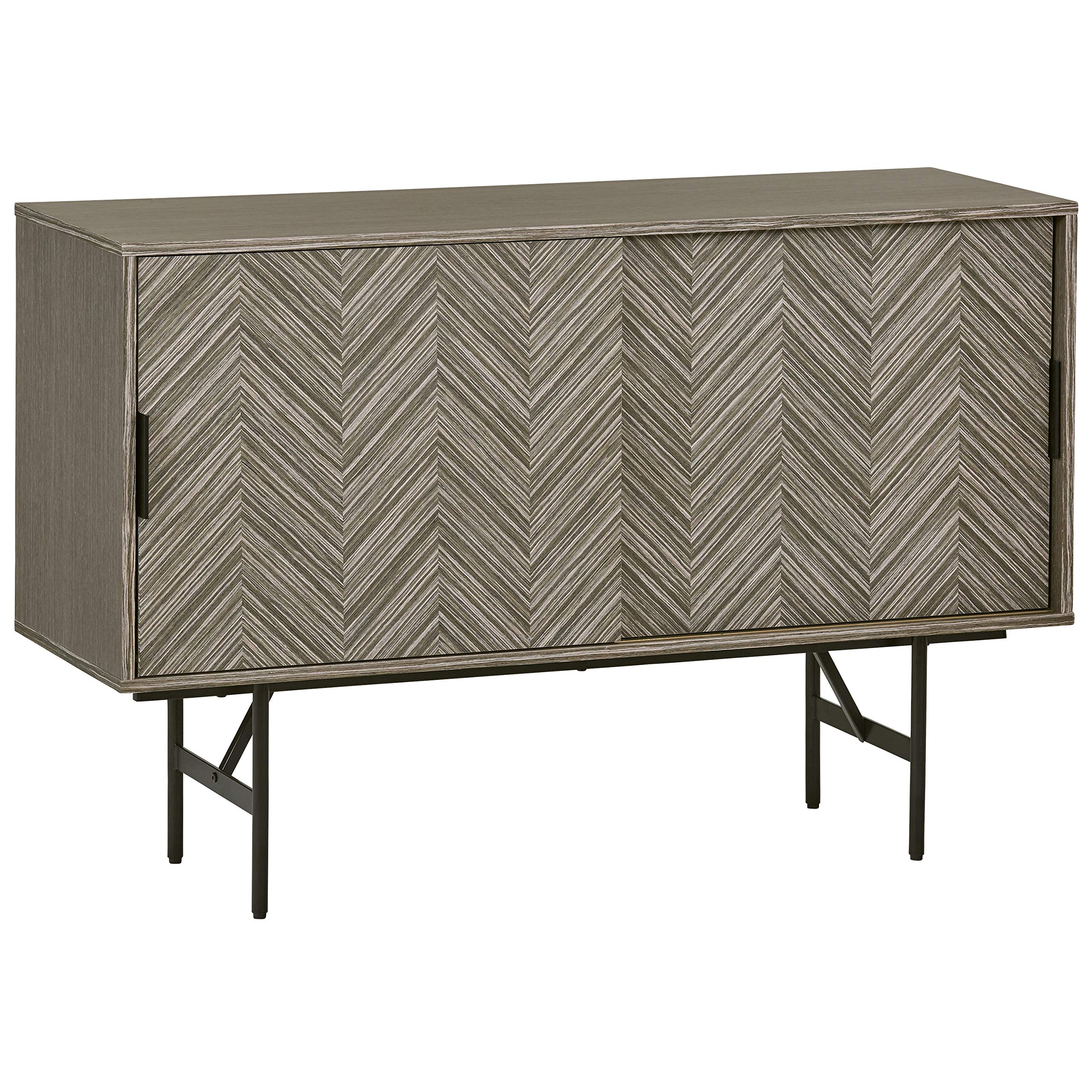 Amazon Brand – Rivet Corban Contemporary Media Cabinet, 59"W, Gray