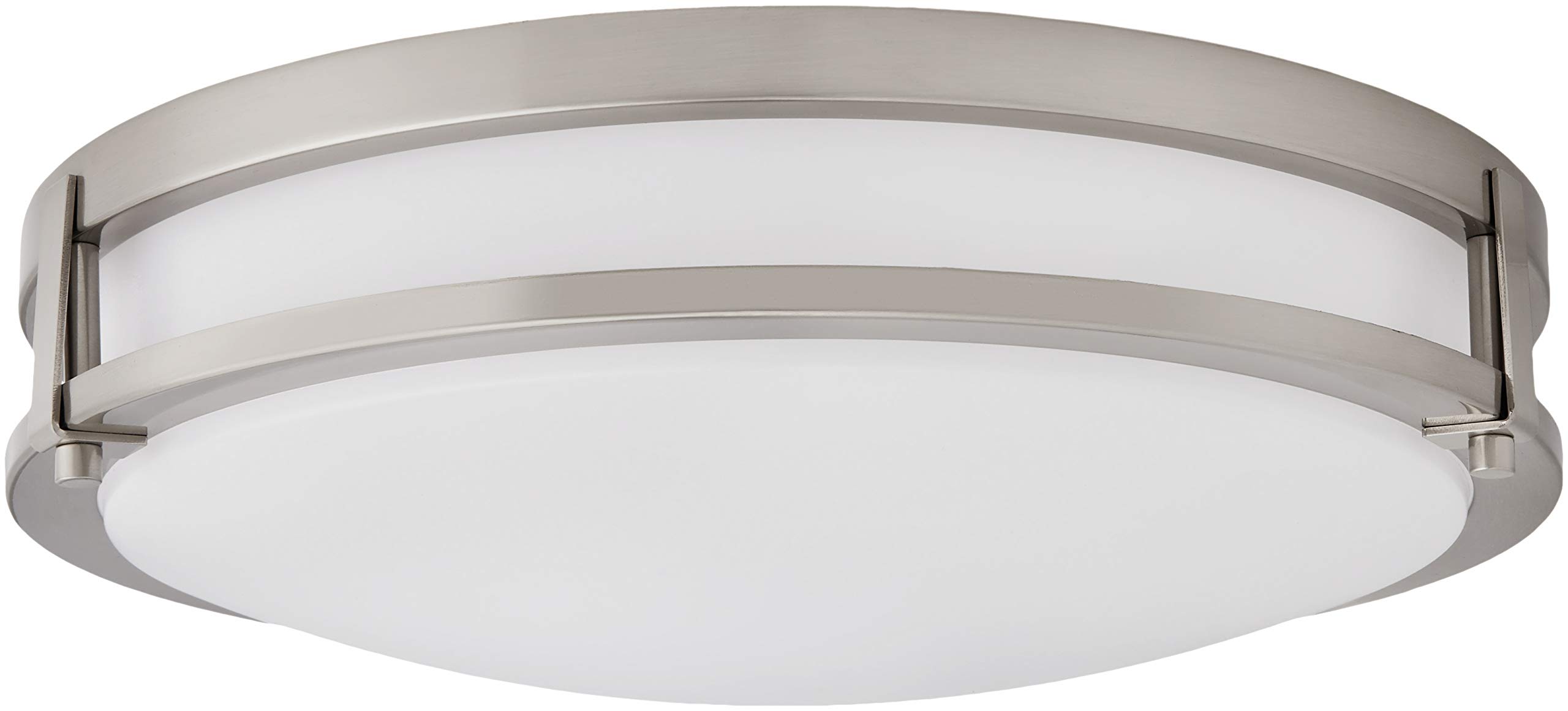 Amazon Brand – Ravenna Home Casual Flush Mount, 4"H, Brushed Nickel