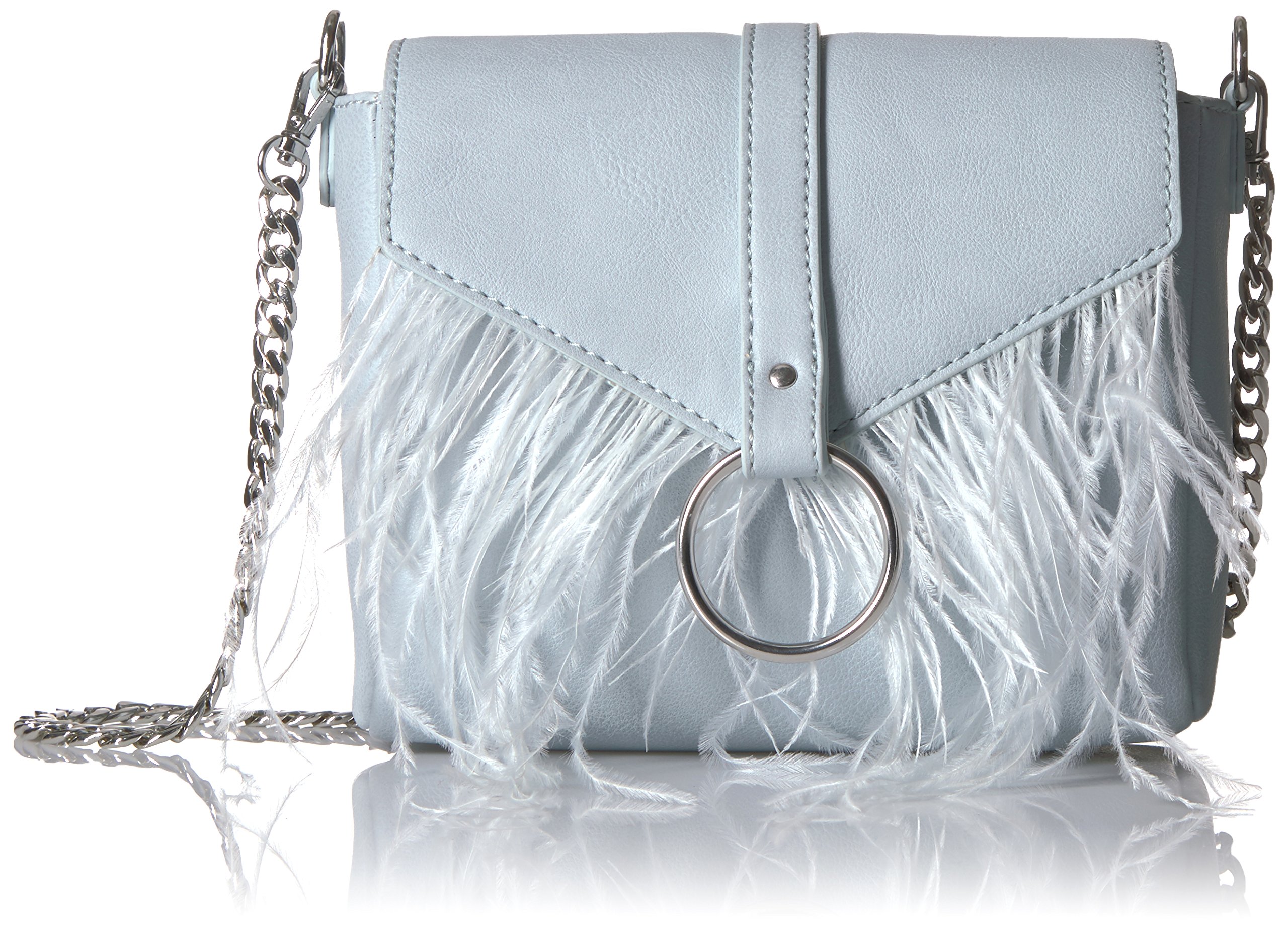 The Fix womens Courtney O Ring Feather Cross-body Bag Cross Body Handbag
