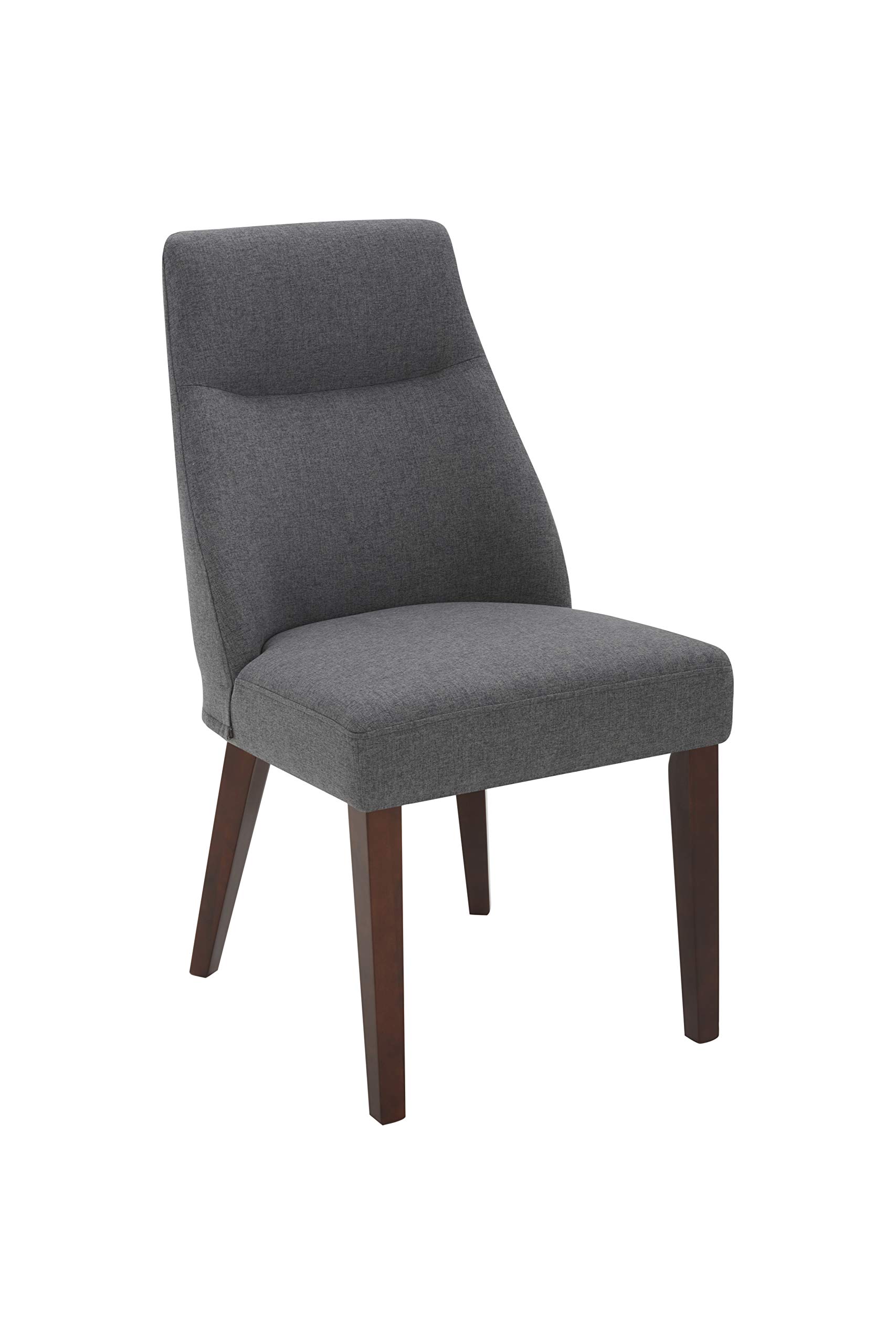 Amazon Brand – Rivet Phinney Contemporary Upholstered Dining Chair, 19.7"W, Graphite