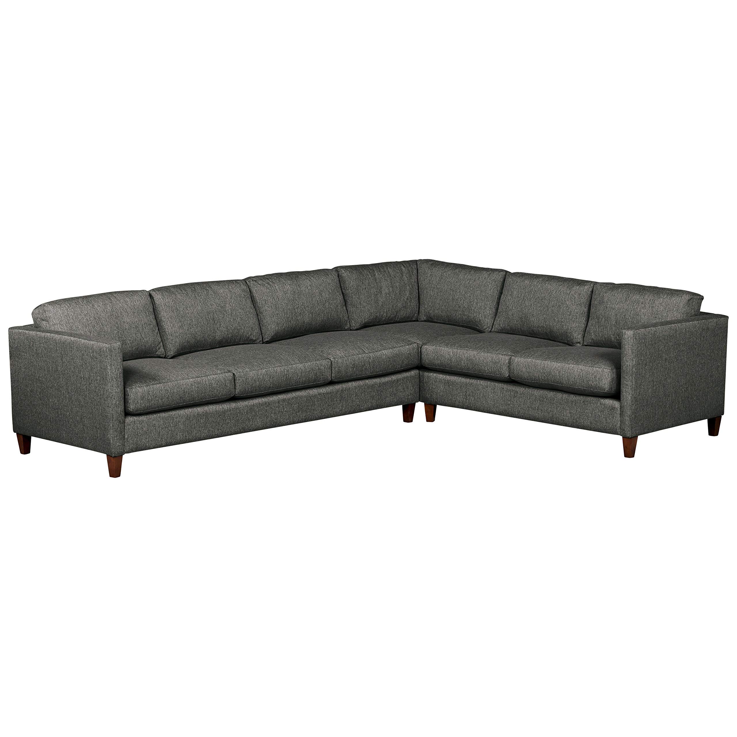 Amazon Brand – Stone & Beam Andover Modern Left L-Sectional Sofa, 124"W, Charcoal