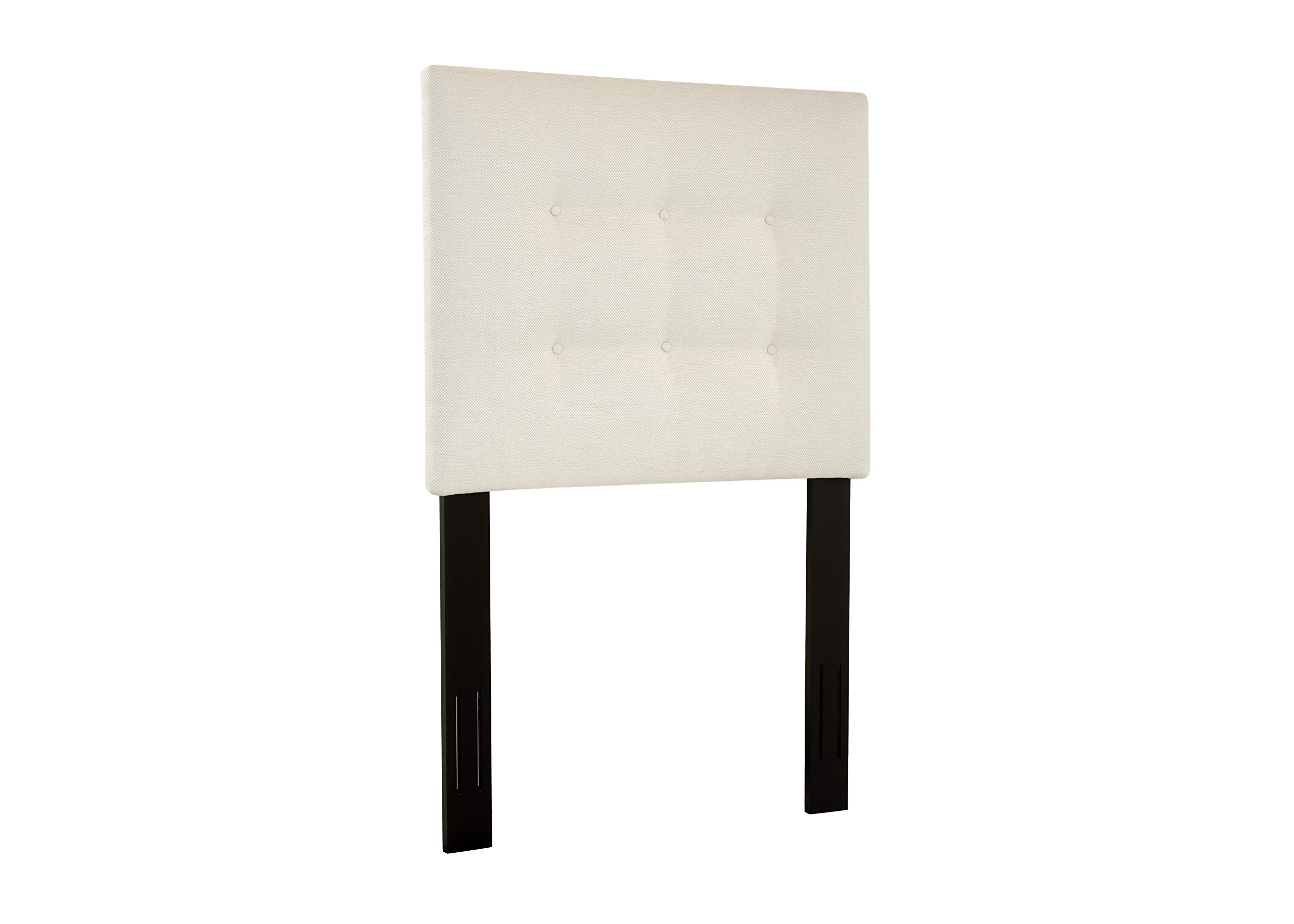 Stone & Beam Canton Twin Button-Tufted Headboard, 42"W, Romero Cream