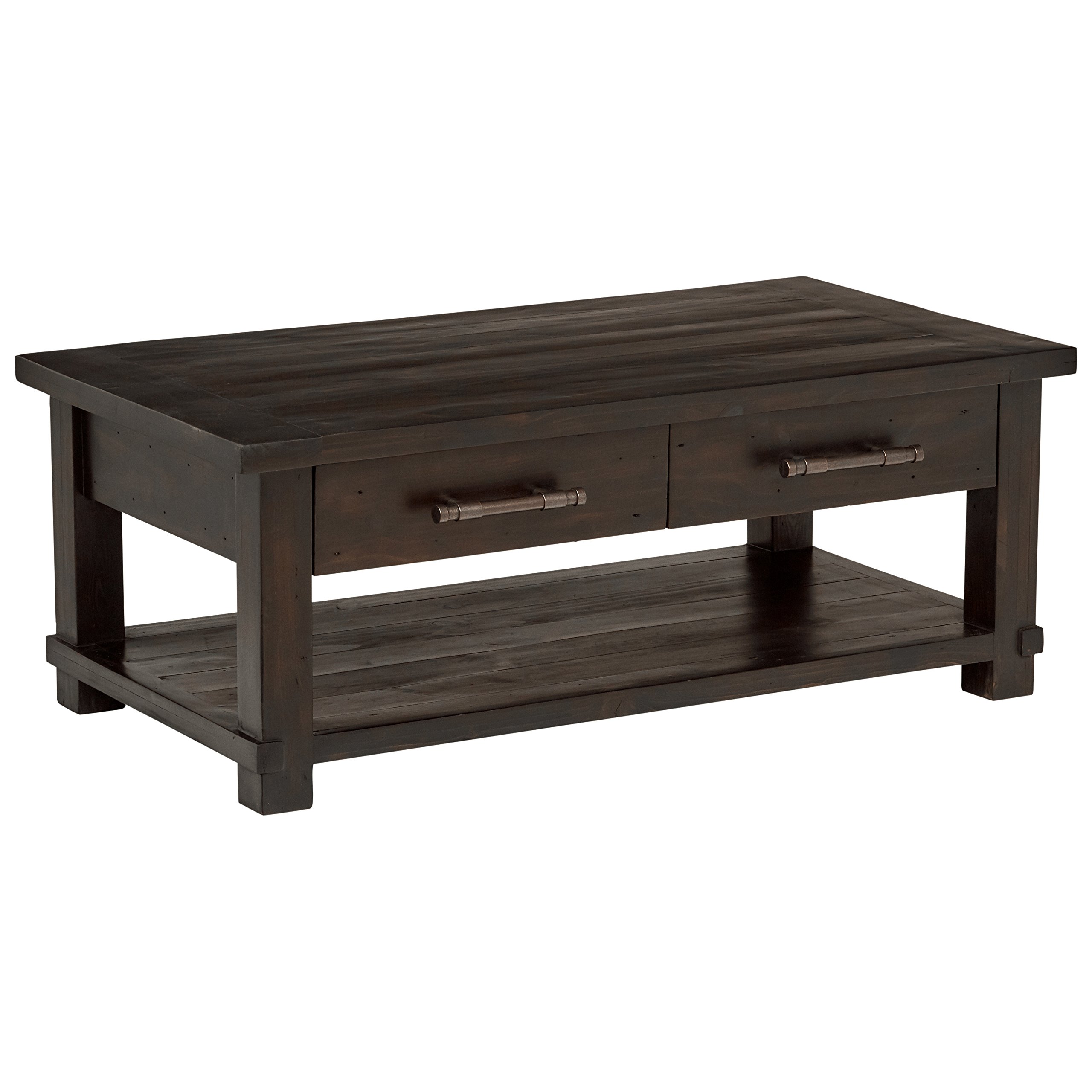 Amazon Brand – Stone & Beam Ferndale Rustic Coffee Table, 51"W, Espresso