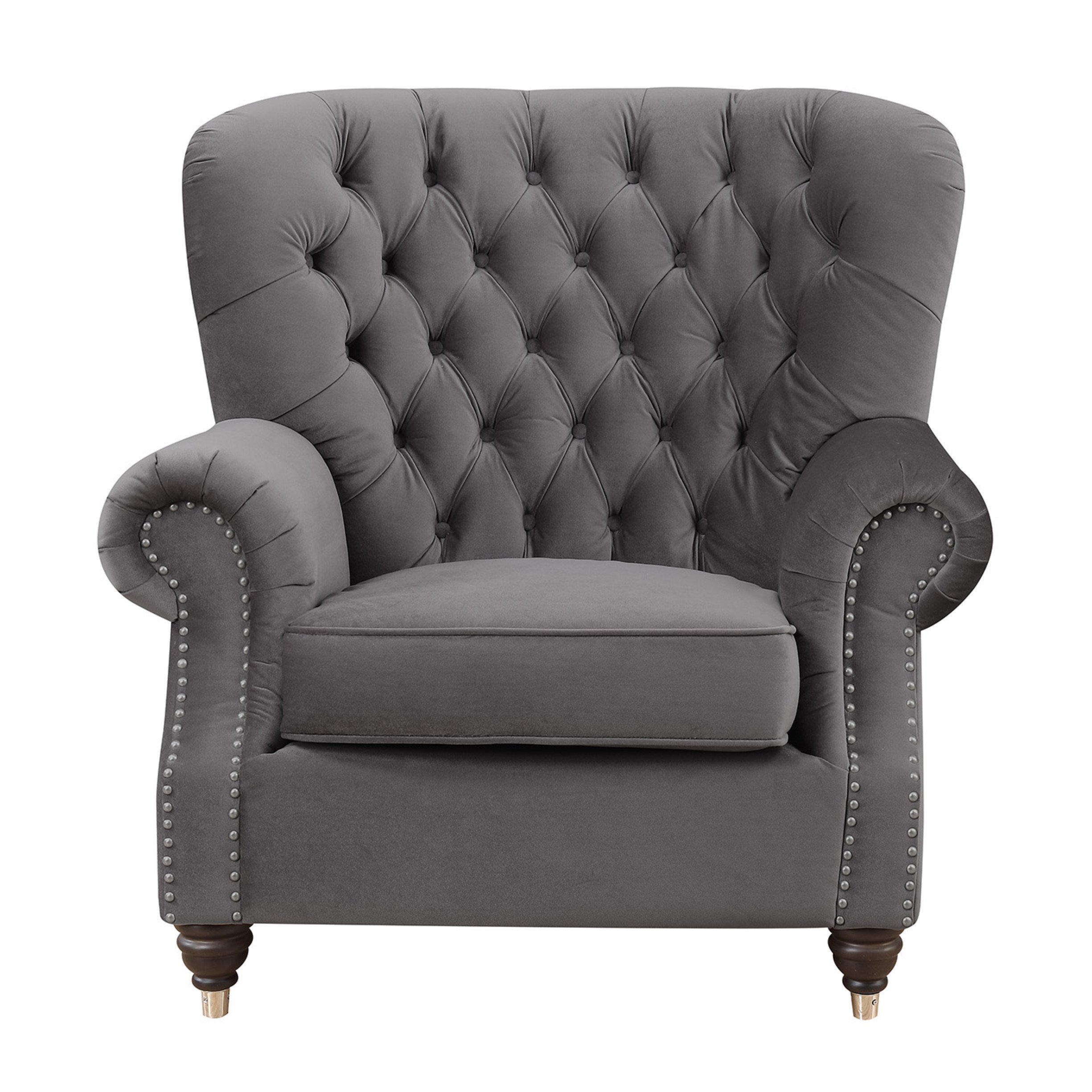 Artum Hill UP6-856 Wellington Accent Chair, Fog