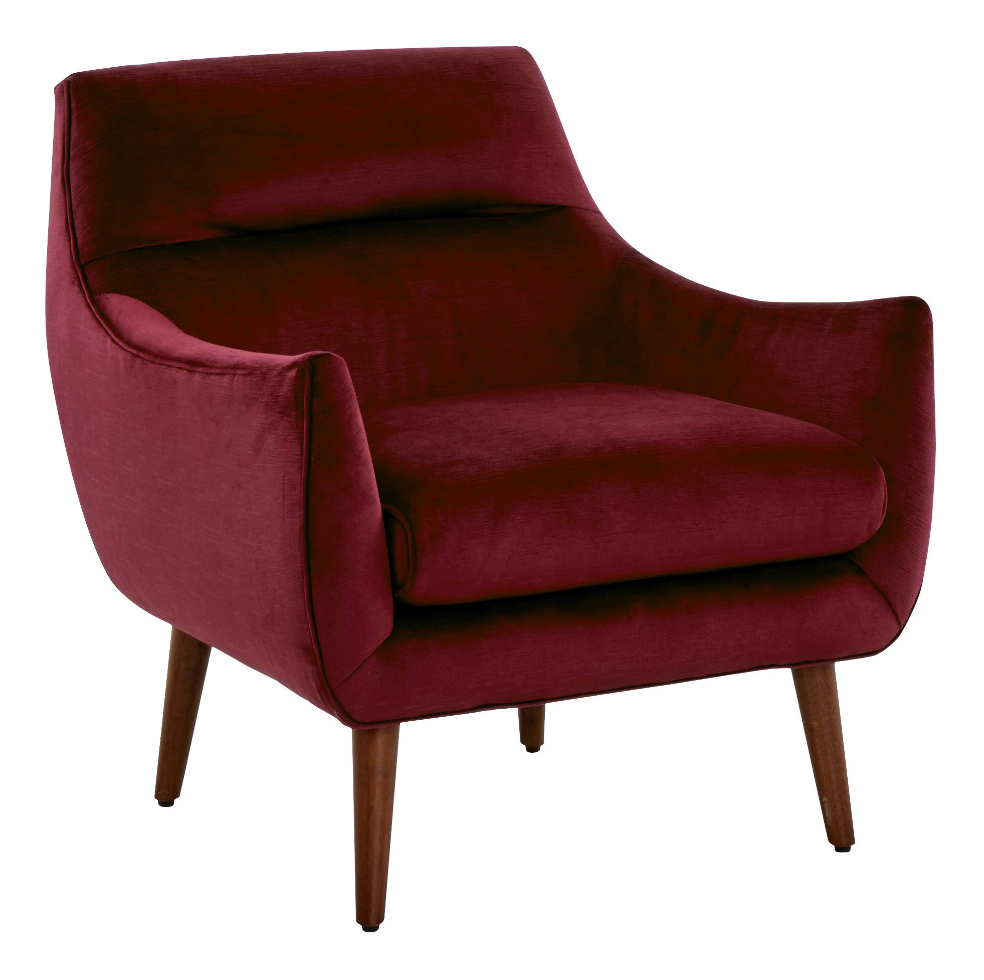 Amazon Brand – Rivet Theresa Modern Upholstered Accent Chair, 30"W, Berry