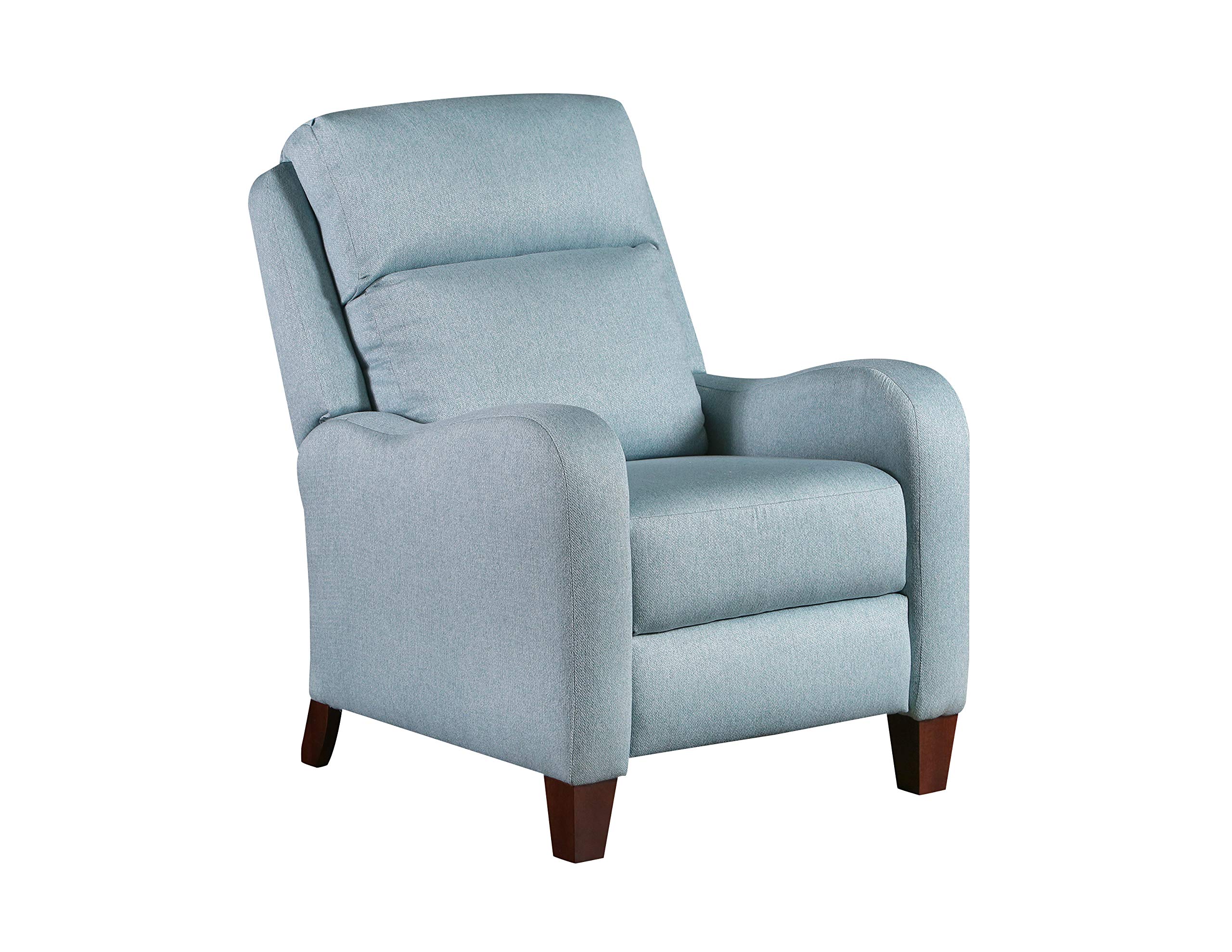 Ravenna Home Alpine Upholstered High-Leg Recliner Chair, 39"W, Steel Blue