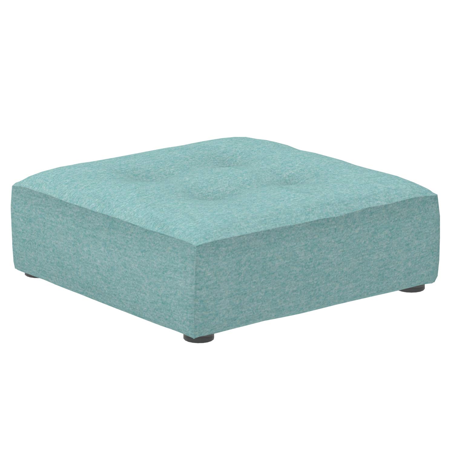 Marque Amazon - Alkove Elvas - Grand module repose-pieds pour canapé modulaire, 93 x 93 cm, Turquoise