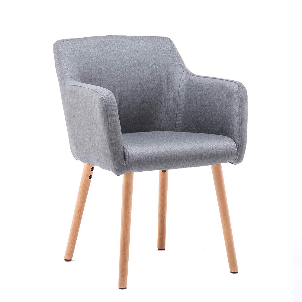 Marque Amazon - Movian Vardar - Chaise de salle à manger, gris foncé