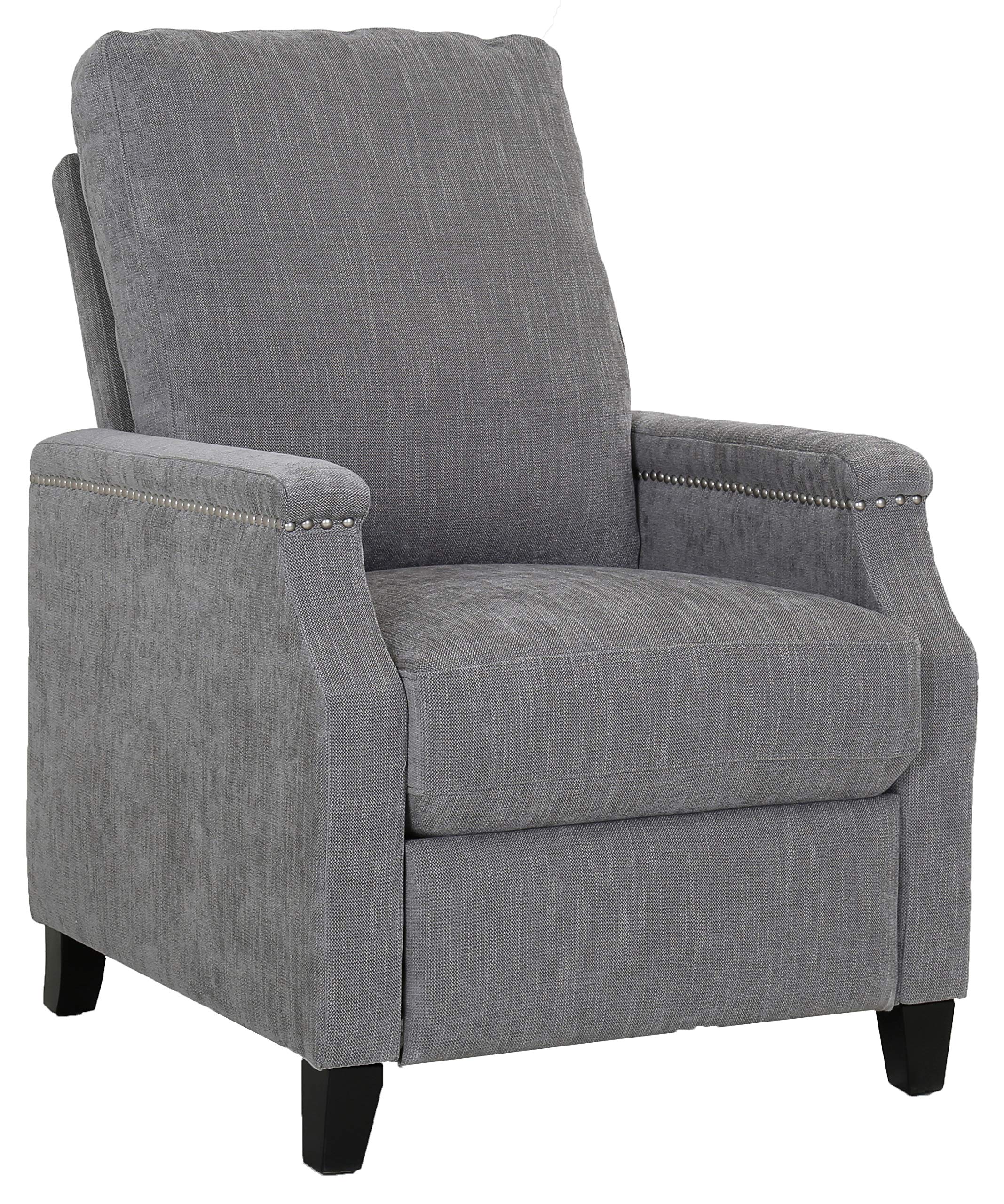 Amazon Brand – Ravenna Home Maynard Contemporary Recliner, 27.6"W, Rolling Fork Gray