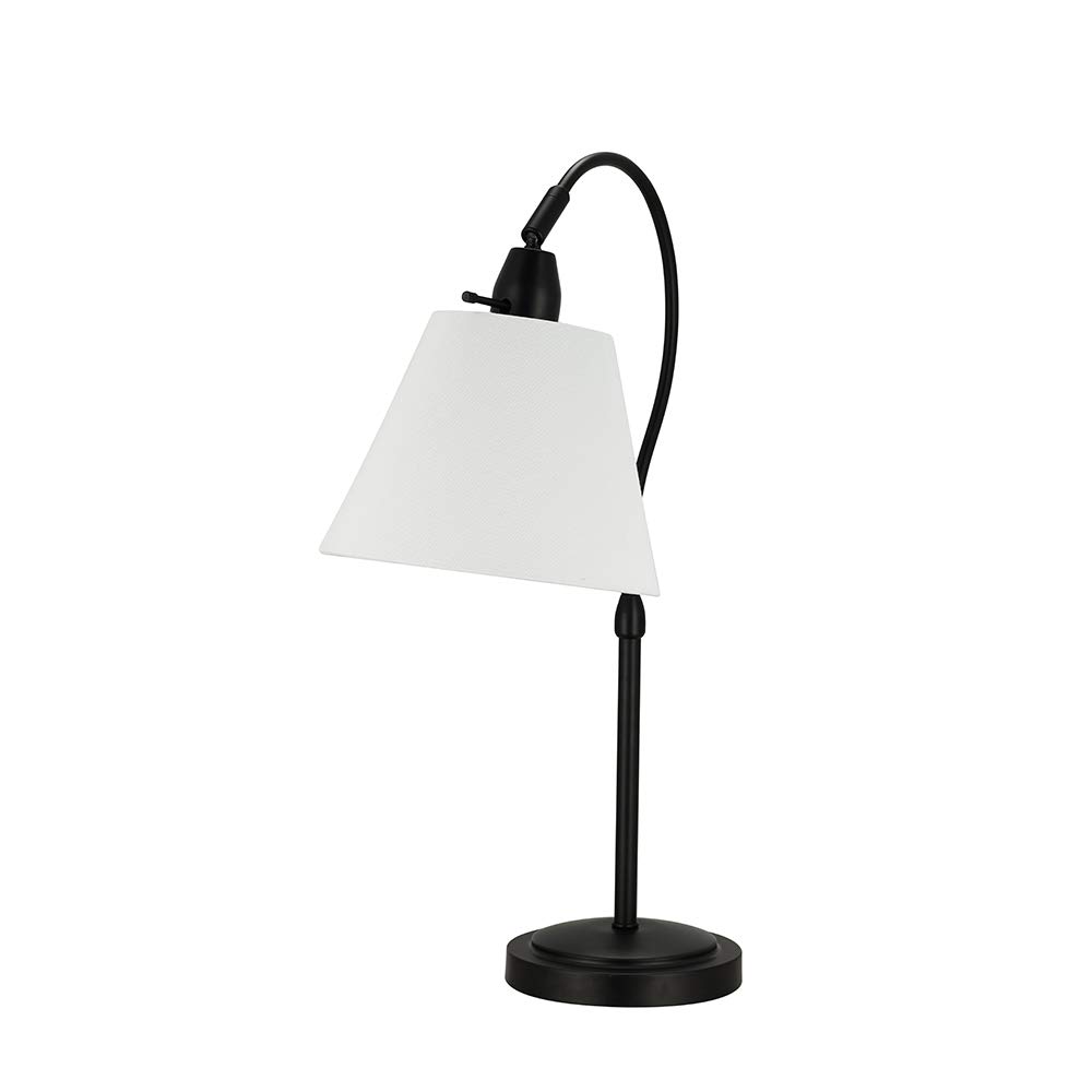 Amazon Brand – Ravenna Home Curvy Table Desk Lamp with LED Light Bulb, 22.5"H, Dark Bronze