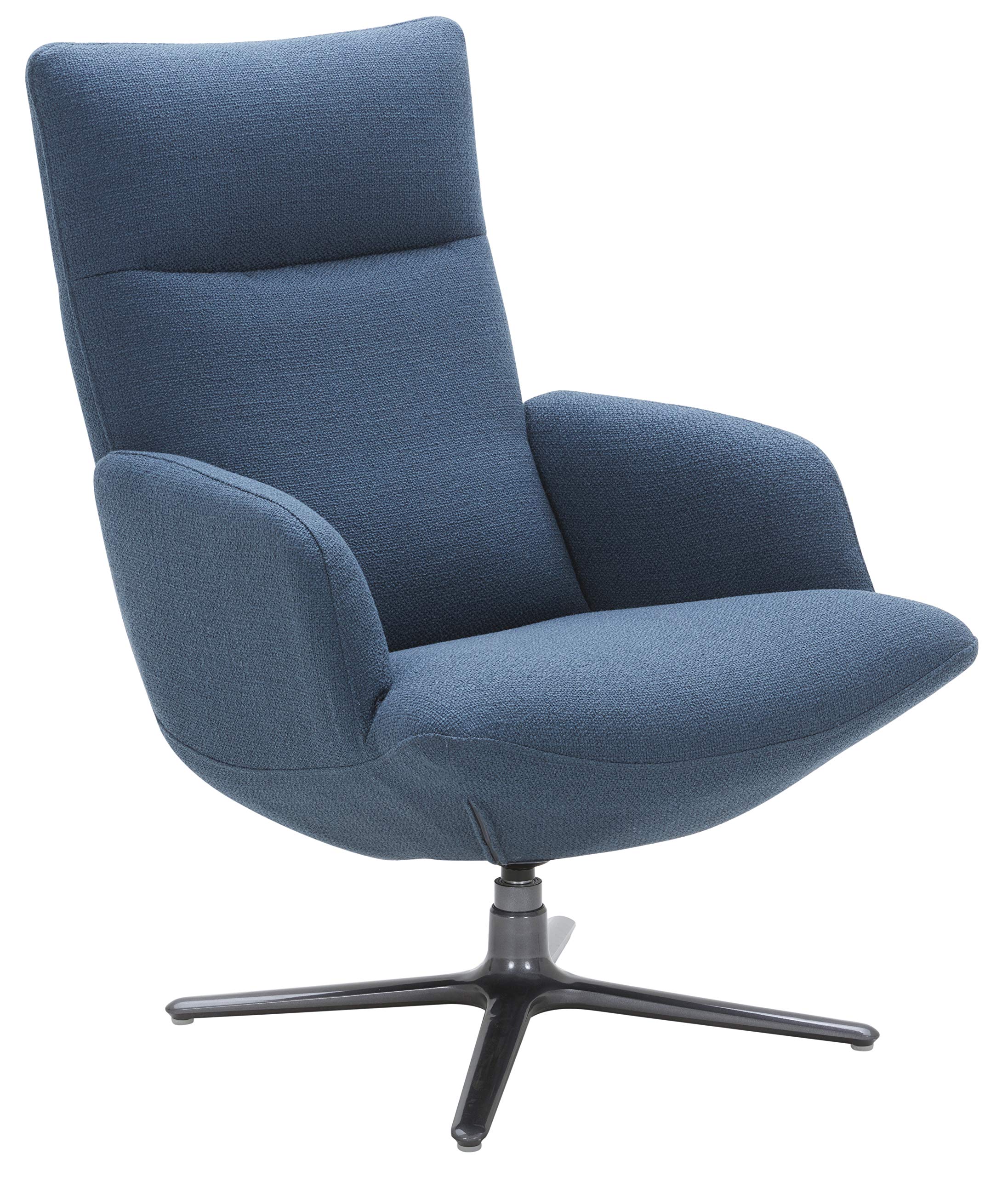 Amazon Brand – Rivet Blanchard Living Room Chair with Swivel Base, 40"H, Cadet