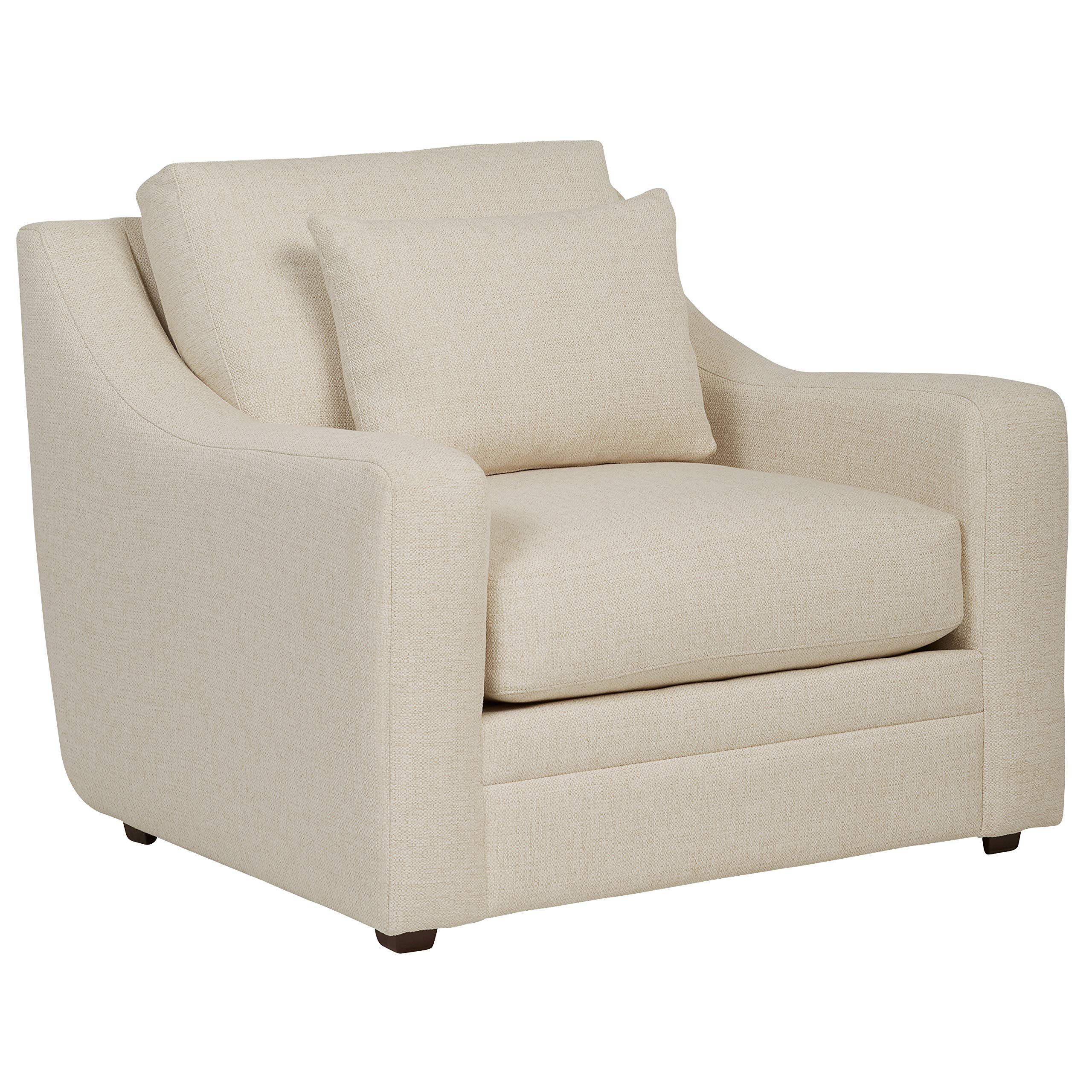 Amazon Brand – Stone & Beam Calhoun Living Room Accent Chair, 42"W, Ecru