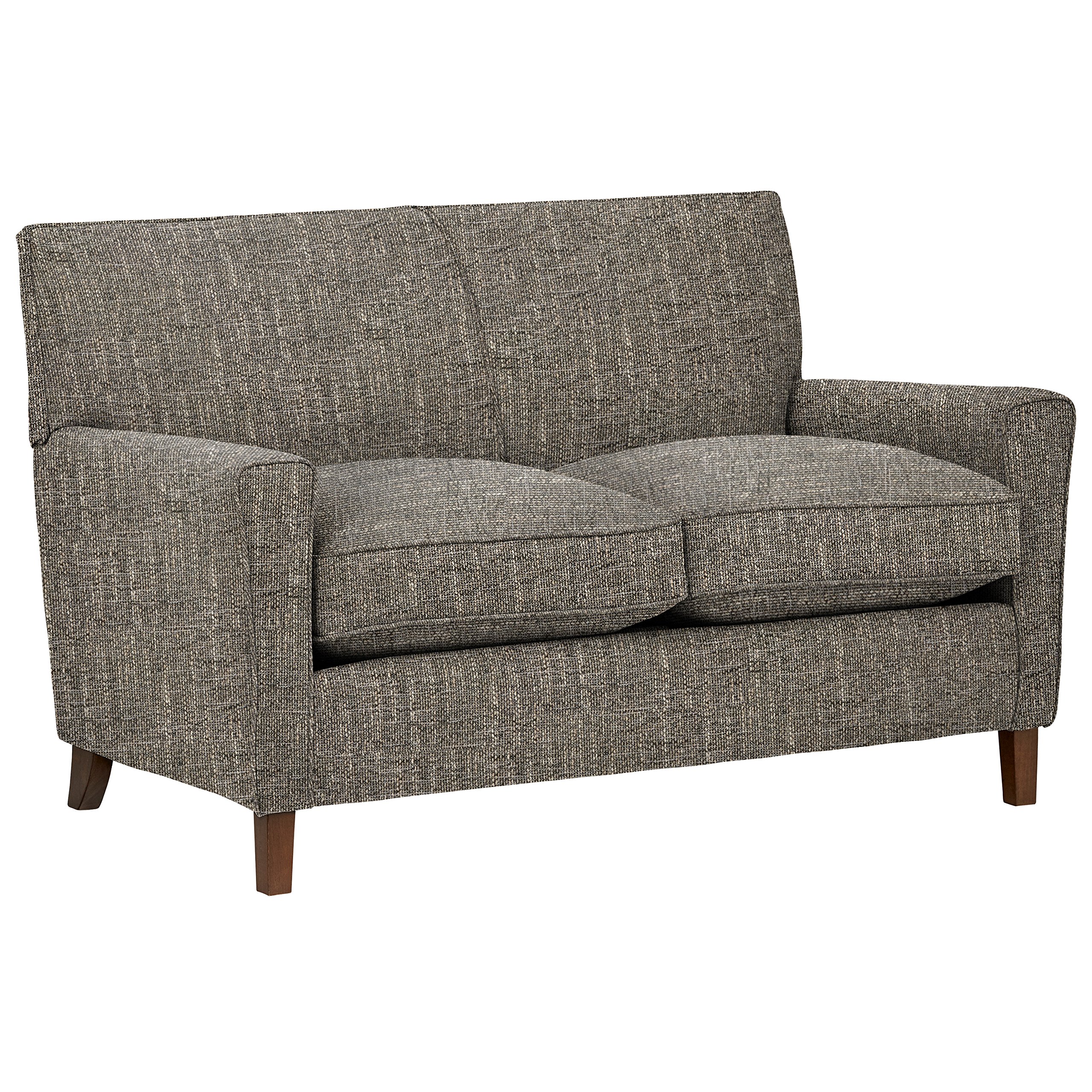 Amazon Brand – Rivet Lawson Modern Angled Loveseat, 58"W, Blackwood