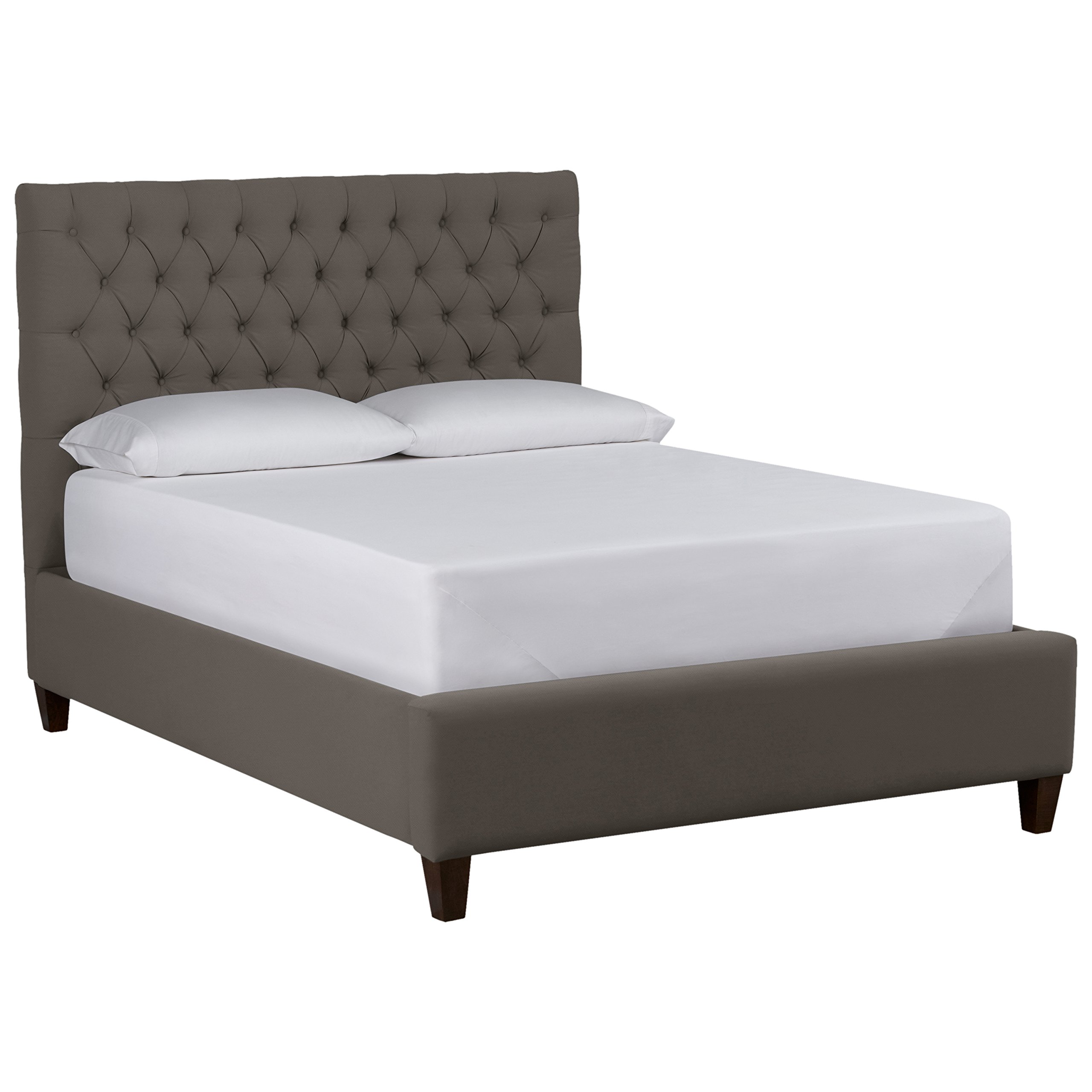 Amazon Brand – Stone & Beam Prudence Tufted King Bed, 84"W, Spinnsol Iron