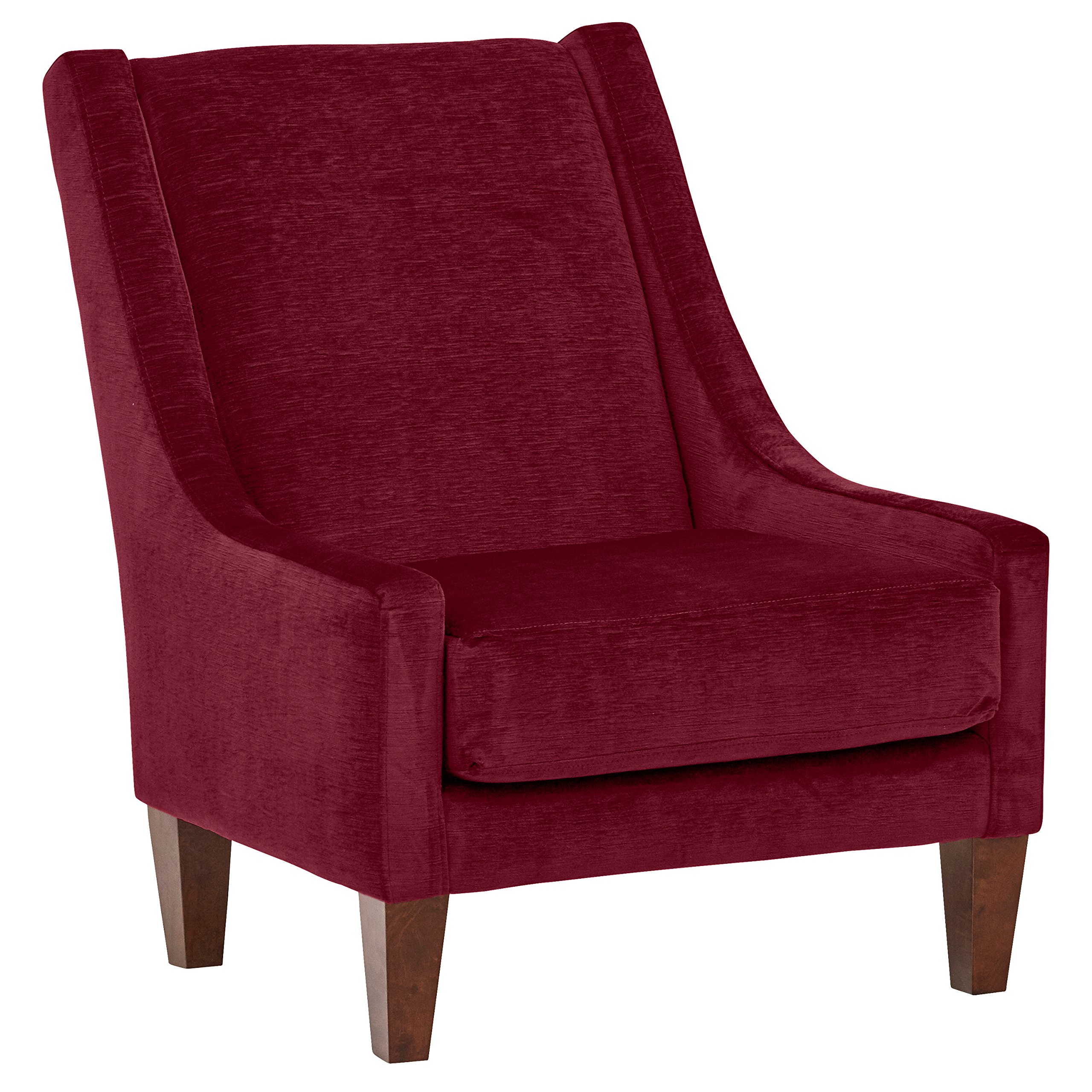 Amazon Brand – Stone & Beam St. Cloud Modern Armless Accent Chair, 32"W, Berry