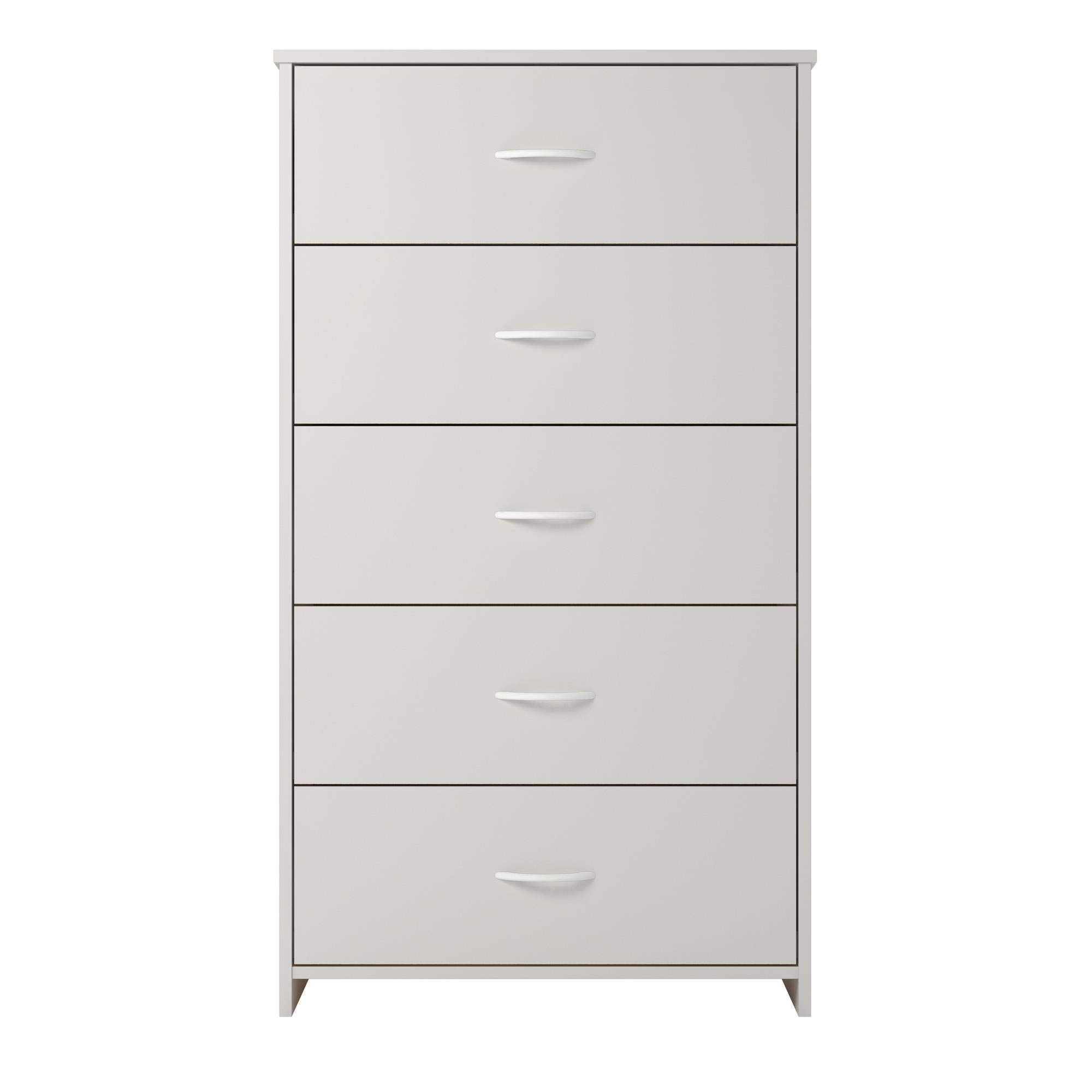 Ameriwood Home Classic 5 Drawer Dresser, White