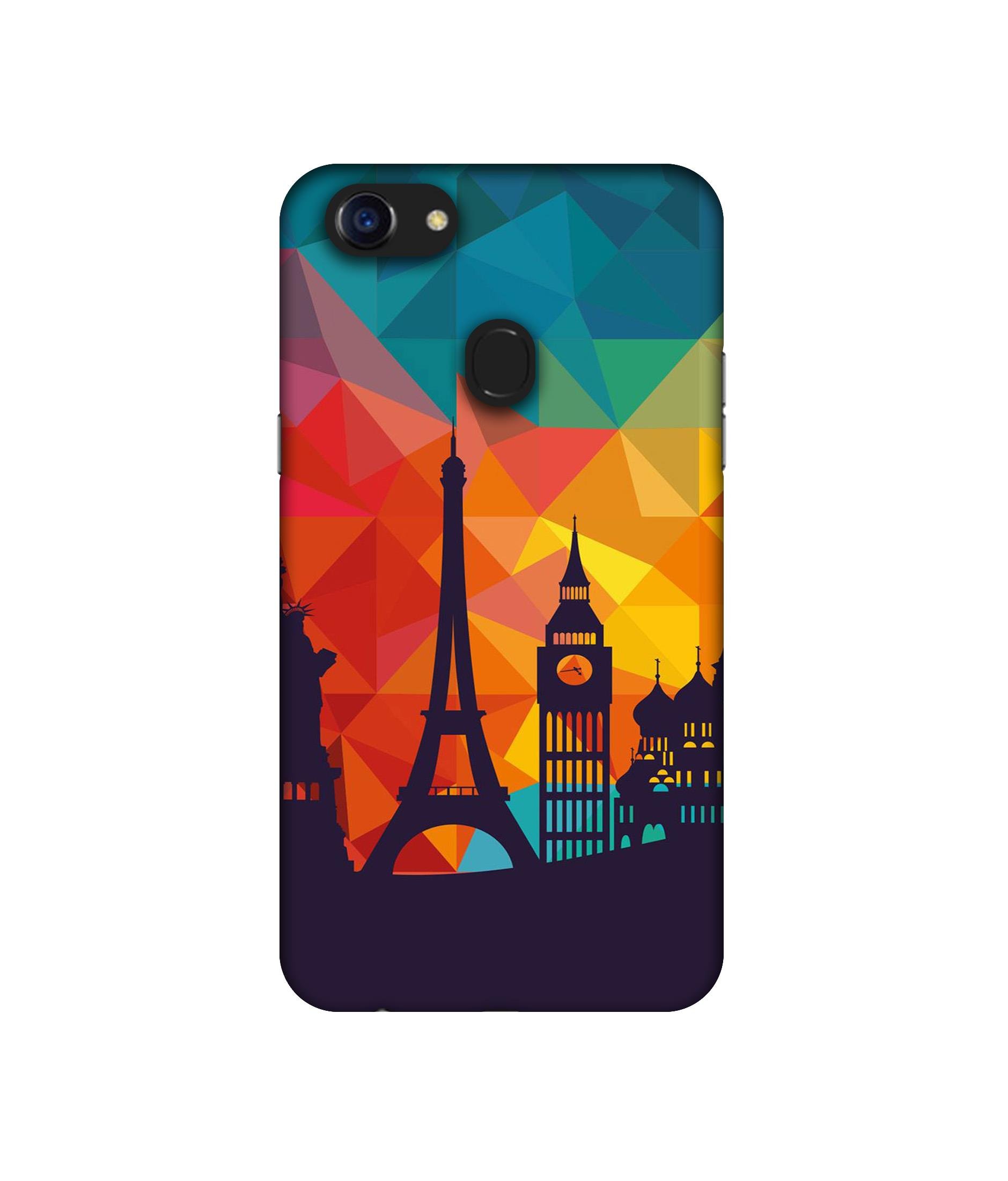Amazon Brand - Solimo Designer Colored Paris UV Printed Soft Back Case Mobile Cover for Oppo F5