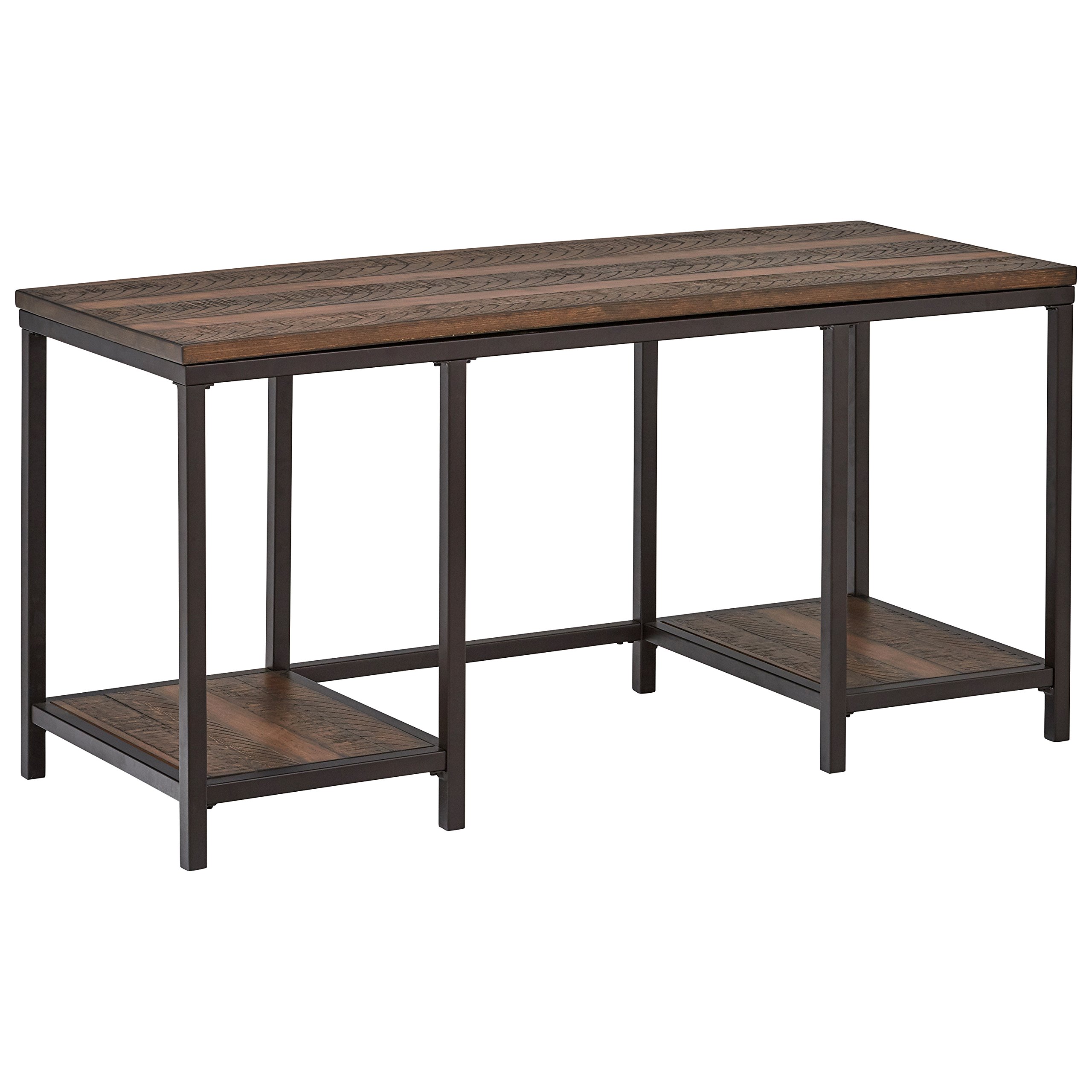 Amazon Brand – Stone & Beam Avondale Wood and Metal Office Computer Desk, 60"W, Walnut