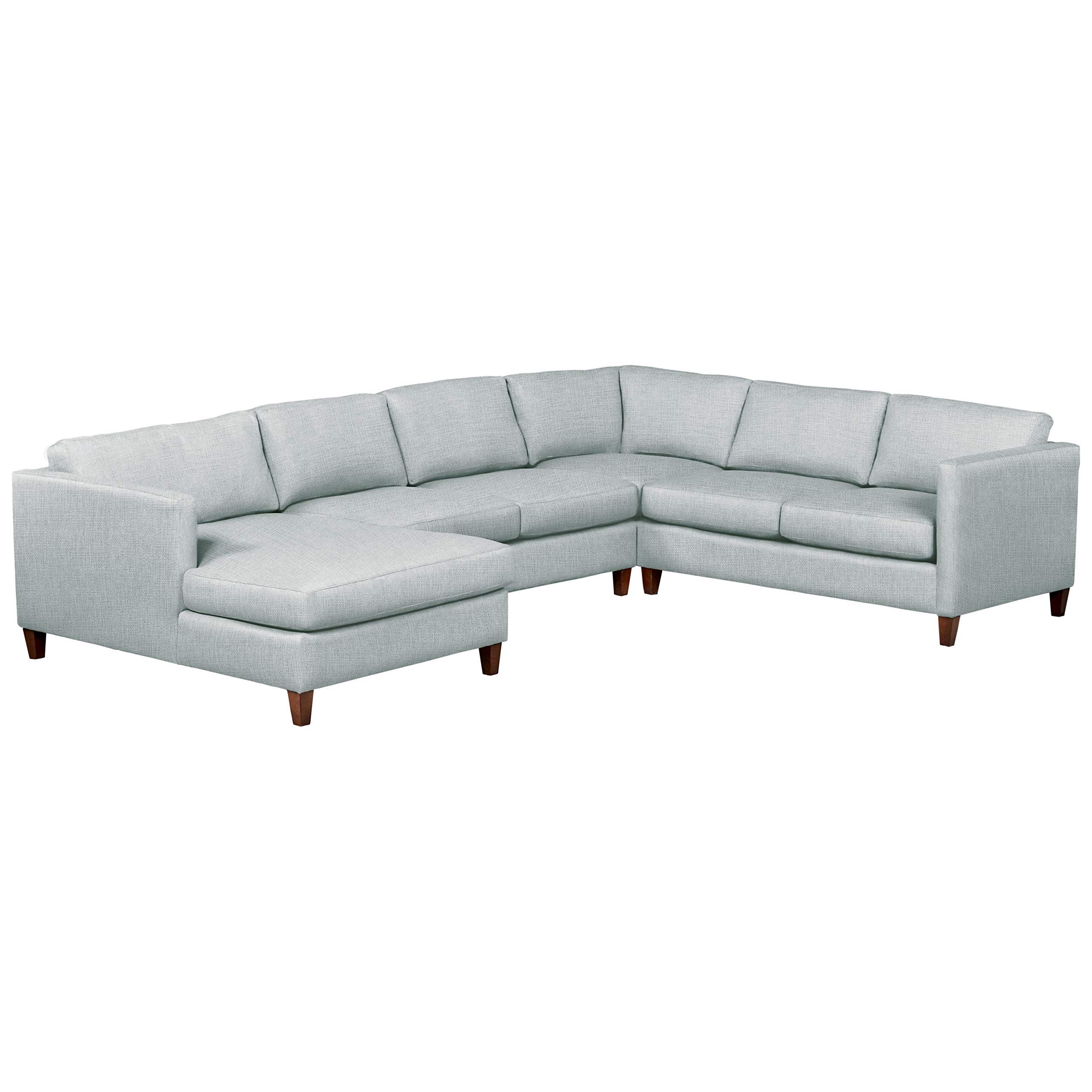 Amazon Brand – Stone & Beam Andover Modern Right U-Sectional Sofa, 134"W, Light Blue