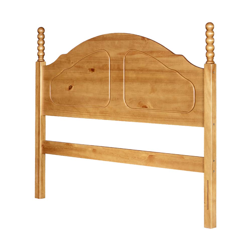 Amazon Brand – Ravenna Home Solid Pine Round-Topped King Headboard, 78.5"W, Honey Pine