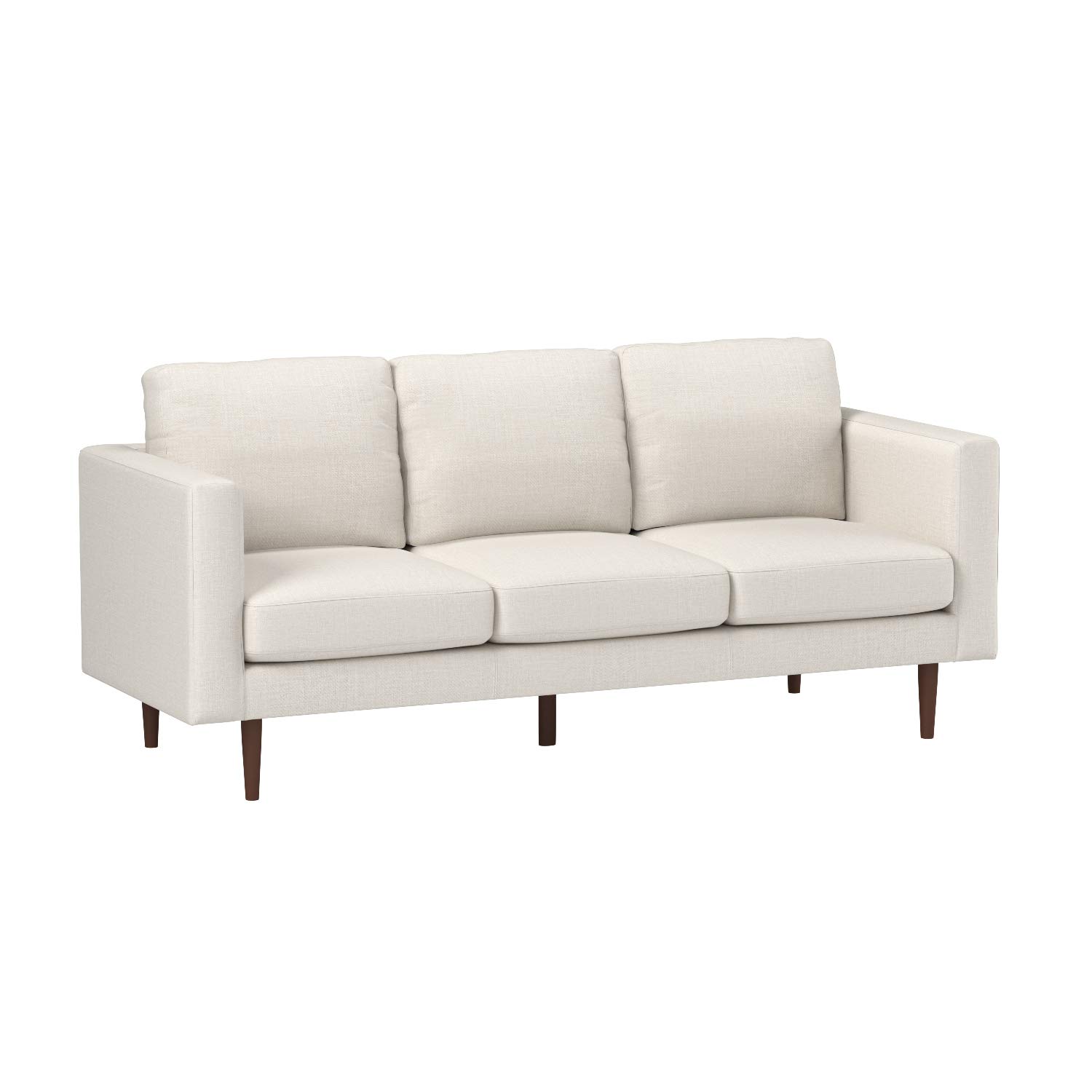 Amazon Brand – Rivet Revolve Modern Upholstered Sofa Couch, 80"W, Linen