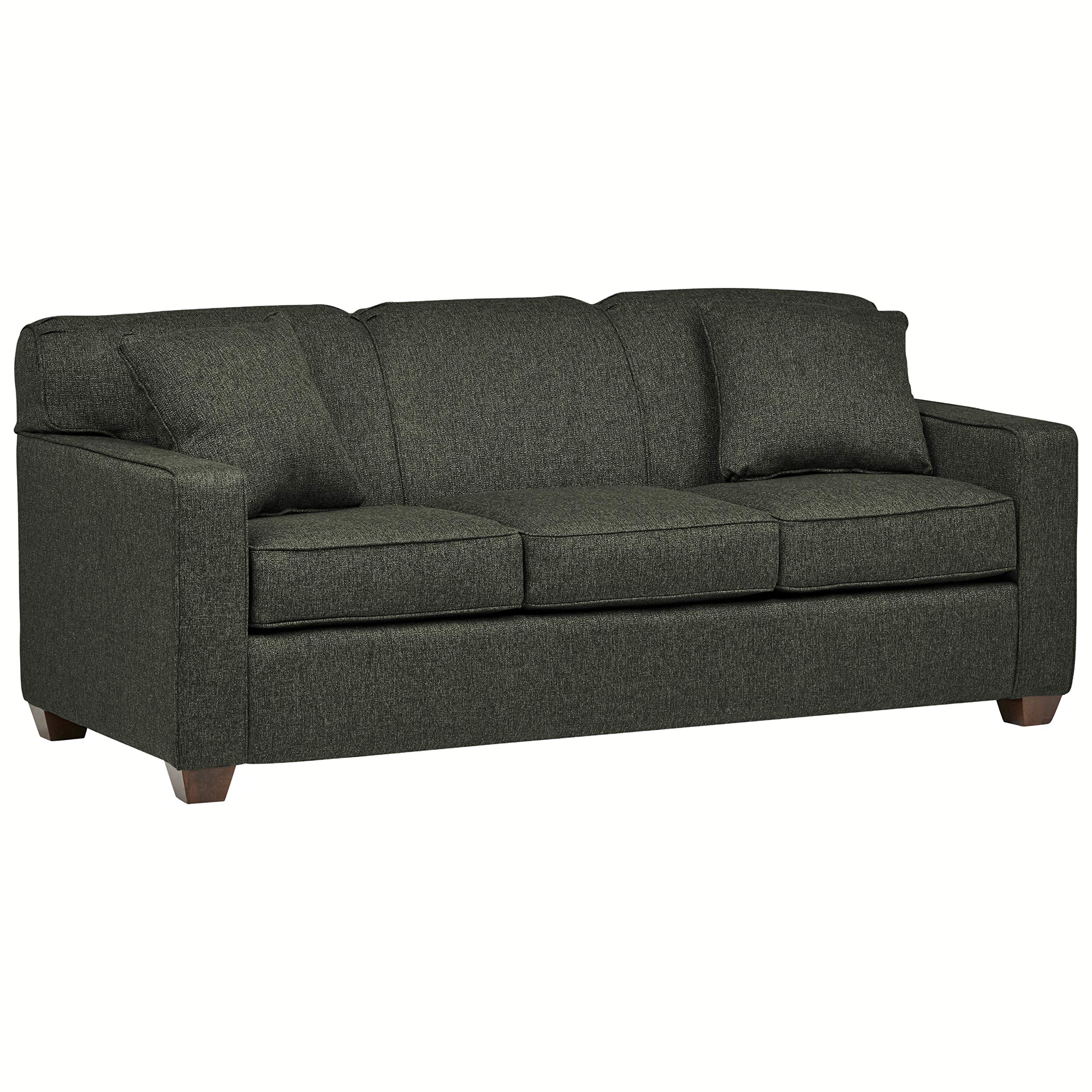 Amazon Brand – Stone & Beam Fischer Queen-Sized Sleeper Sofa, 79"W, Charcoal Fabric