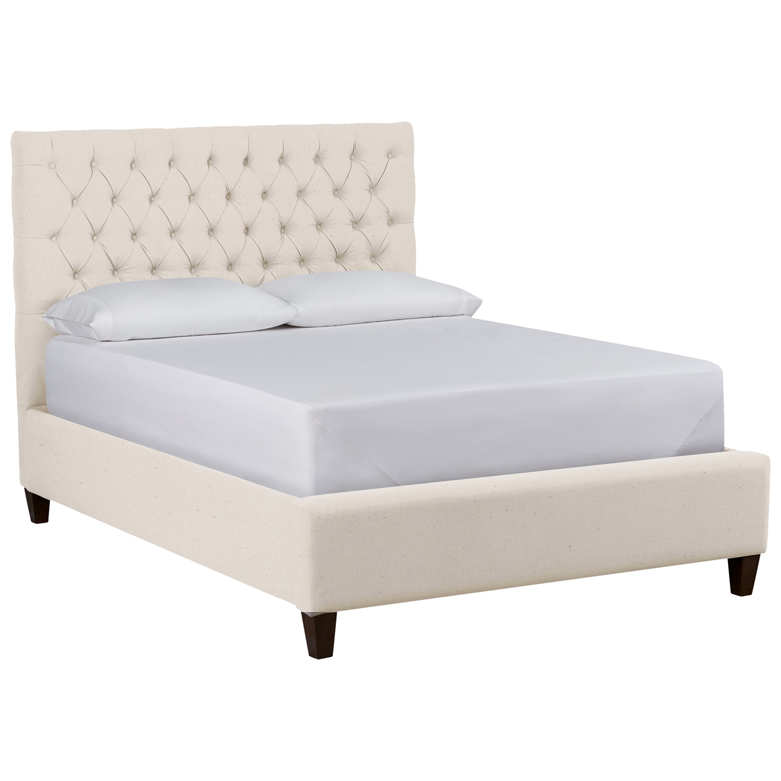 Amazon Brand – Stone & Beam Prudence Tufted King Bed, 84"W, Spinnsol Natural