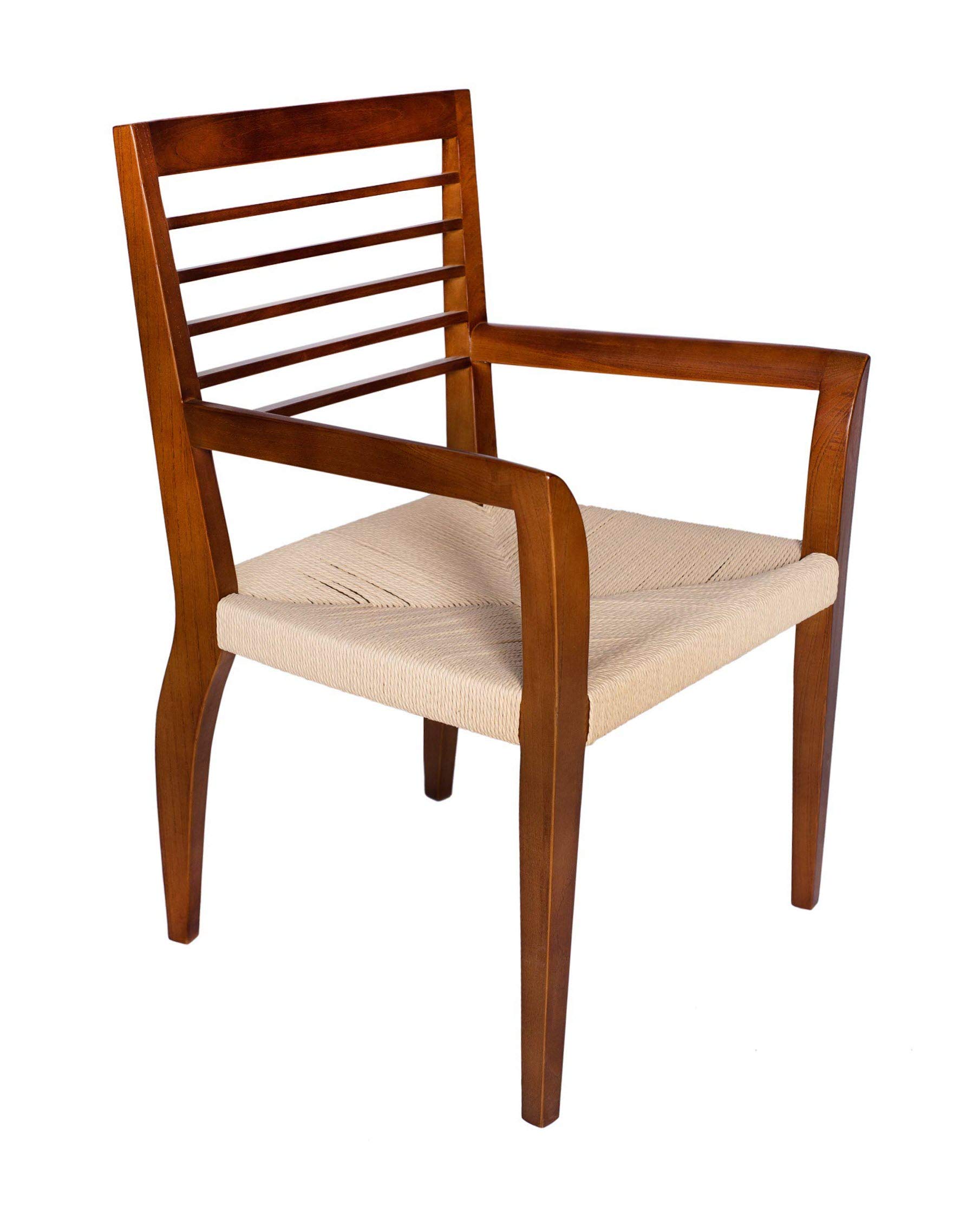 Amazon Brand – Rivet Woven Dining Chair, 22.83"W, Brown
