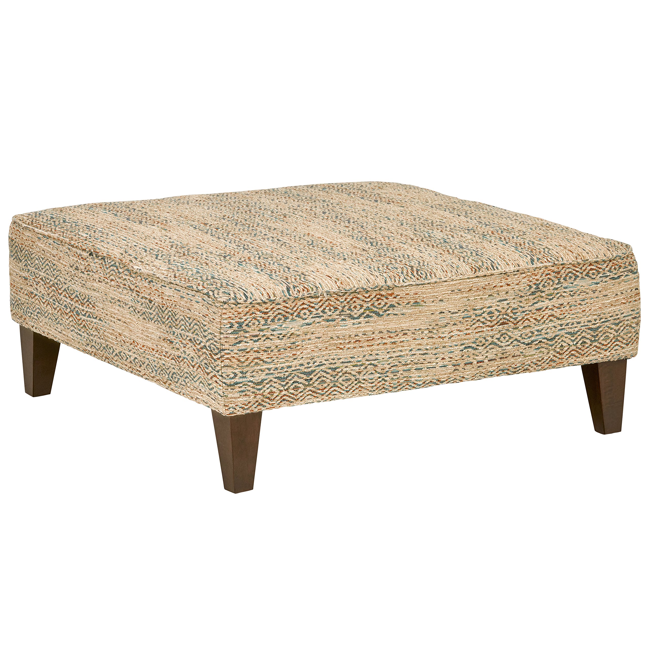 Amazon Brand – Rivet Modern Oversized Upholstered Square Ottoman, 38"W, Boho