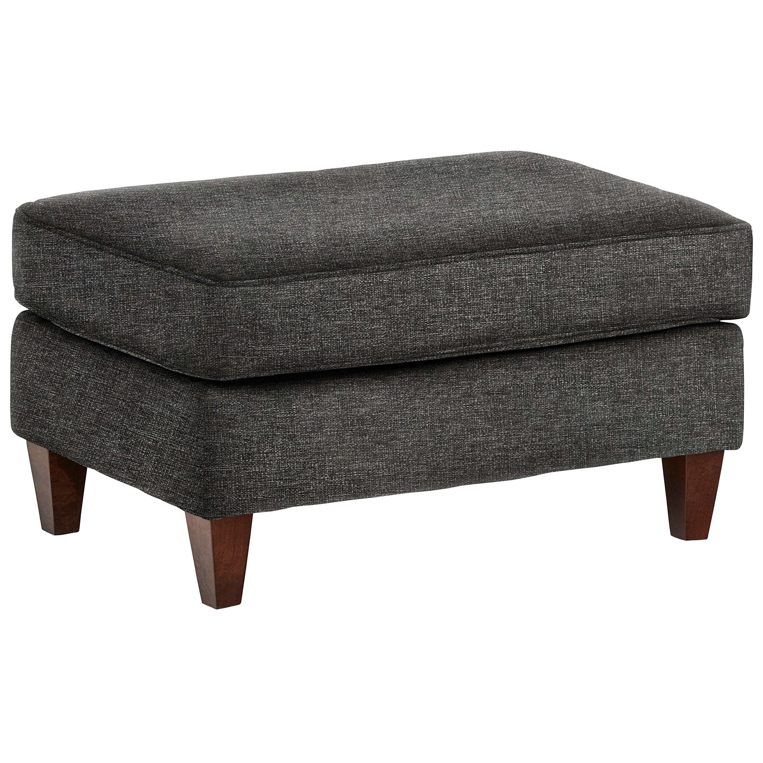 Amazon Brand – Stone & Beam Leila Ottoman, 34" W, Charcoal