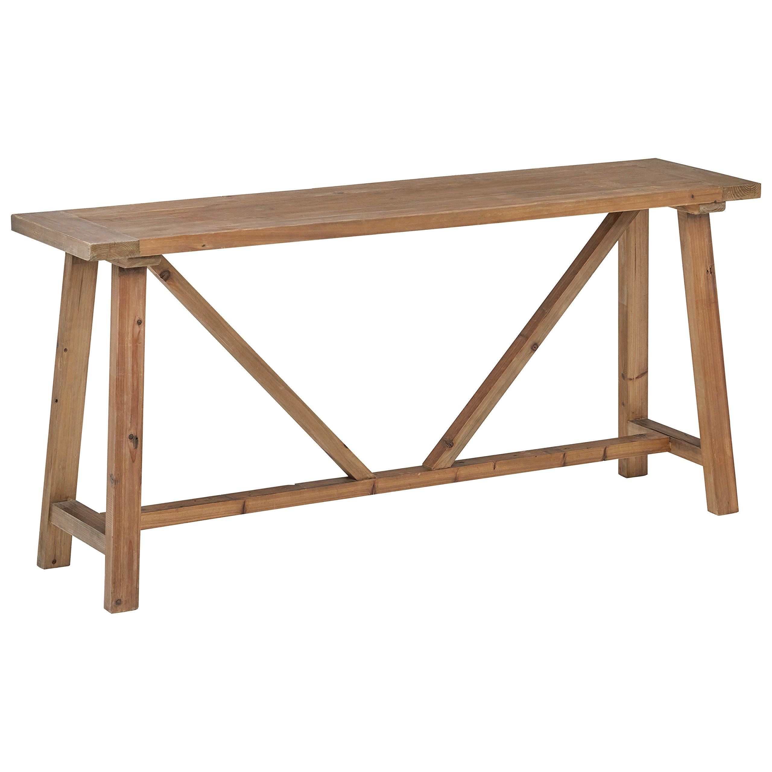 Amazon Brand – Stone & Beam Reclaimed Wood Farmhouse Console Table, 70.9"W, Natural Finish