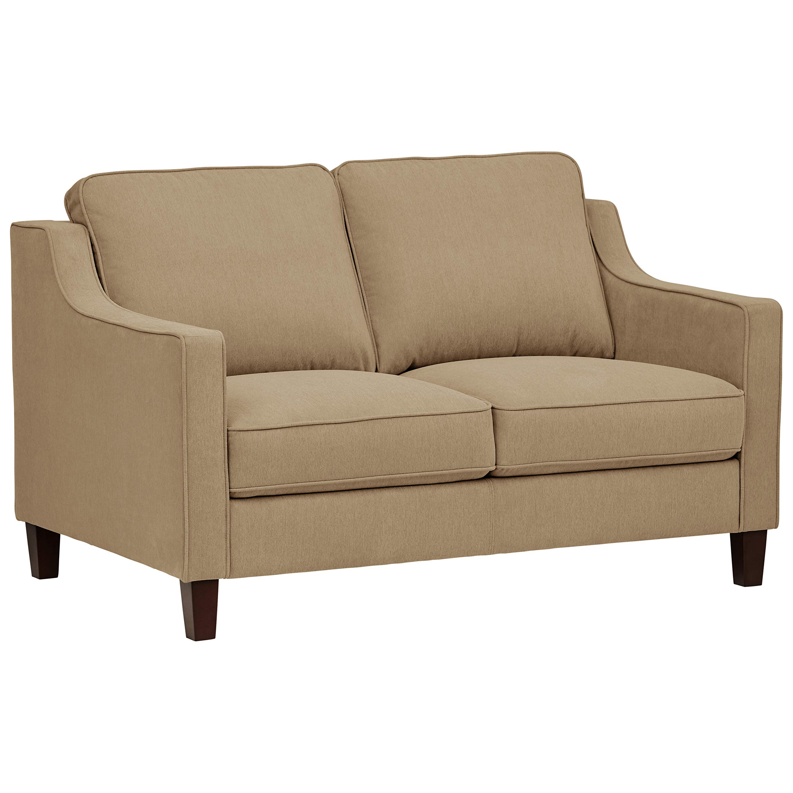 Amazon Brand – Stone & Beam Blaine Modern Loveseat Sofa, 55."W, Beige