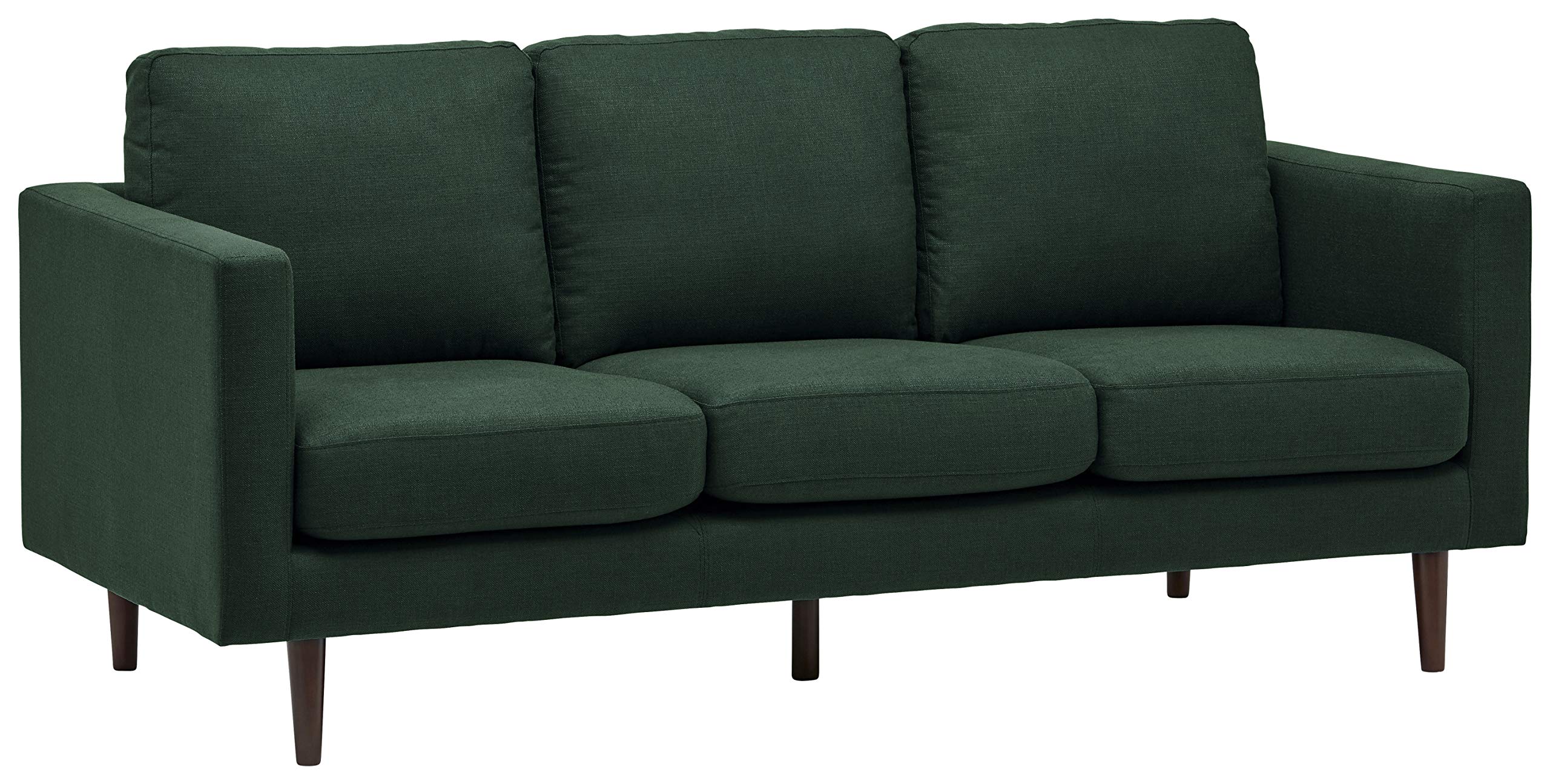 Amazon Brand – Rivet Revolve Modern Upholstered Sofa Couch, 80"W, Heritage Green