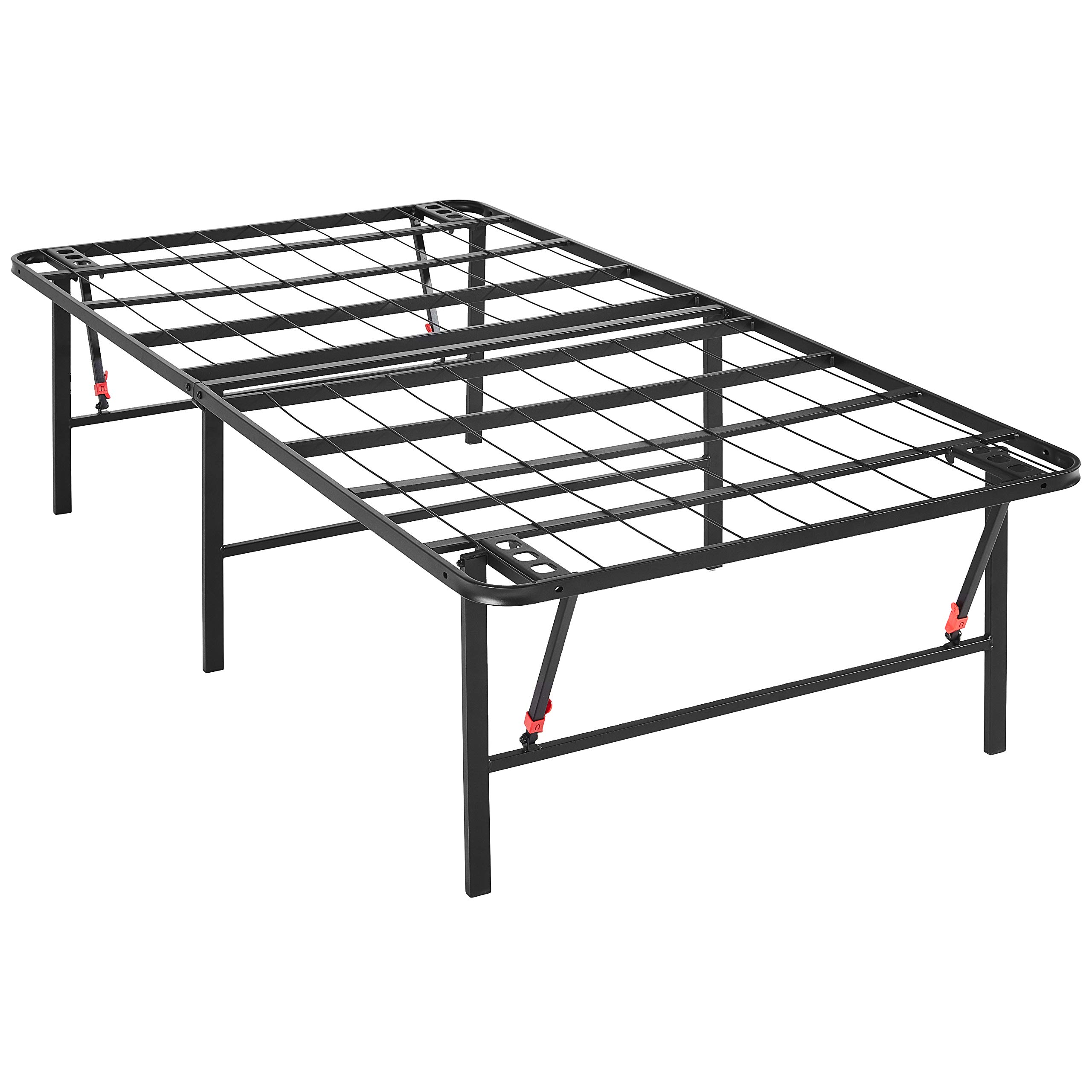 AmazonBasics Foldable, 18" Metal Platform Bed Frame with Tool-Free Assembly, No Box Spring Needed - Twin