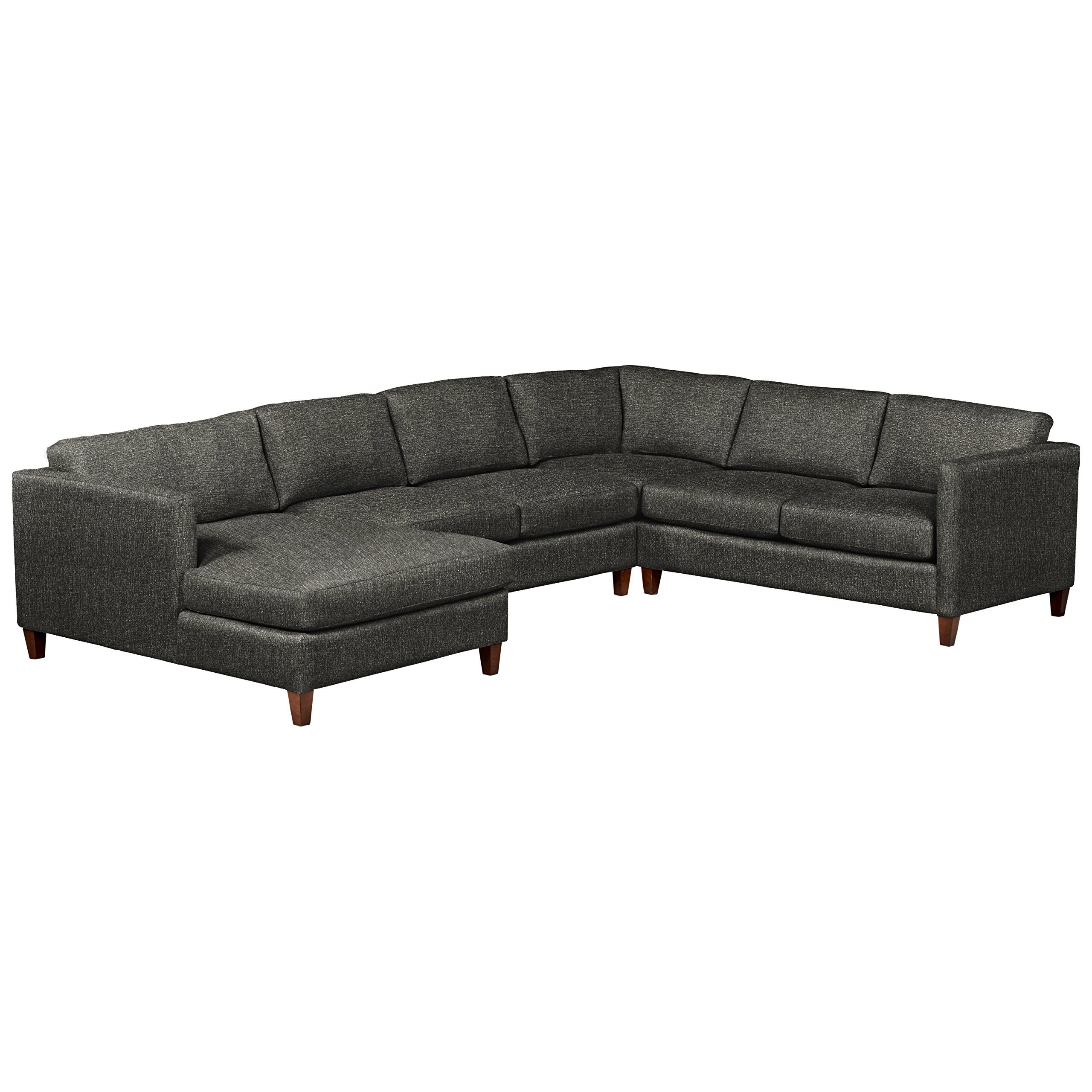 Amazon Brand – Stone & Beam Andover Modern Right U-Sectional Sofa, 134"W, Charcoal