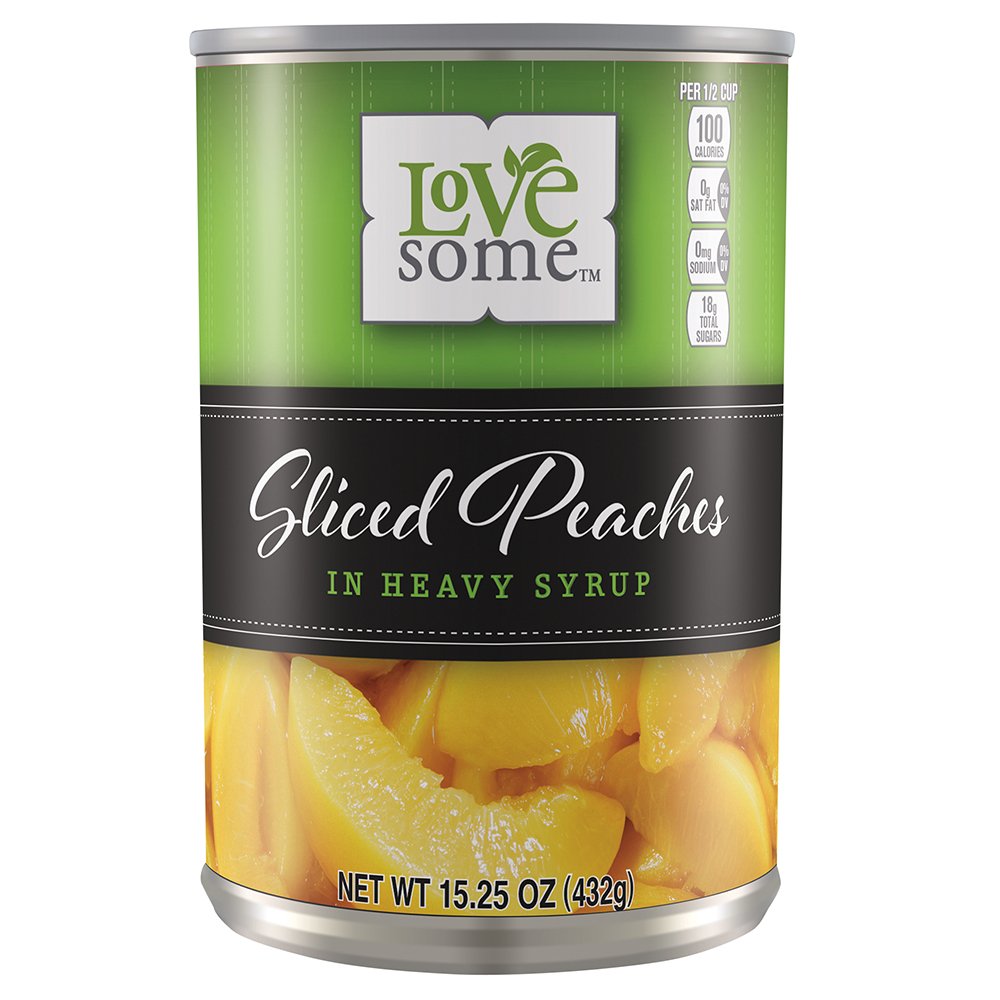 Lovesome Sliced Peaches Heavy Syrup, 15.25 Ounce