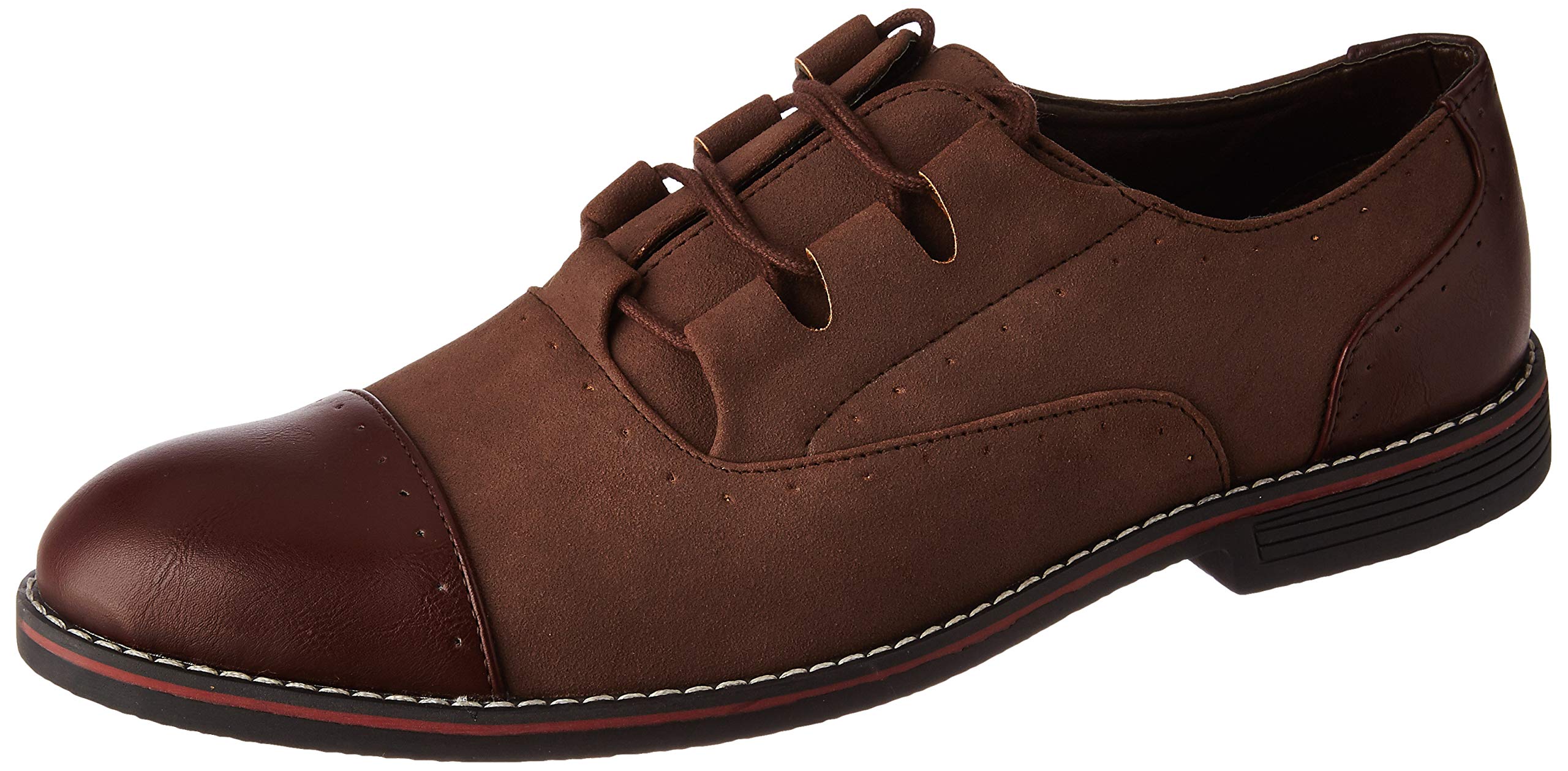 Amazon Brand - Symbol Men's Brown PU Formal Shoes - 7 UK (AZ-SY-437)