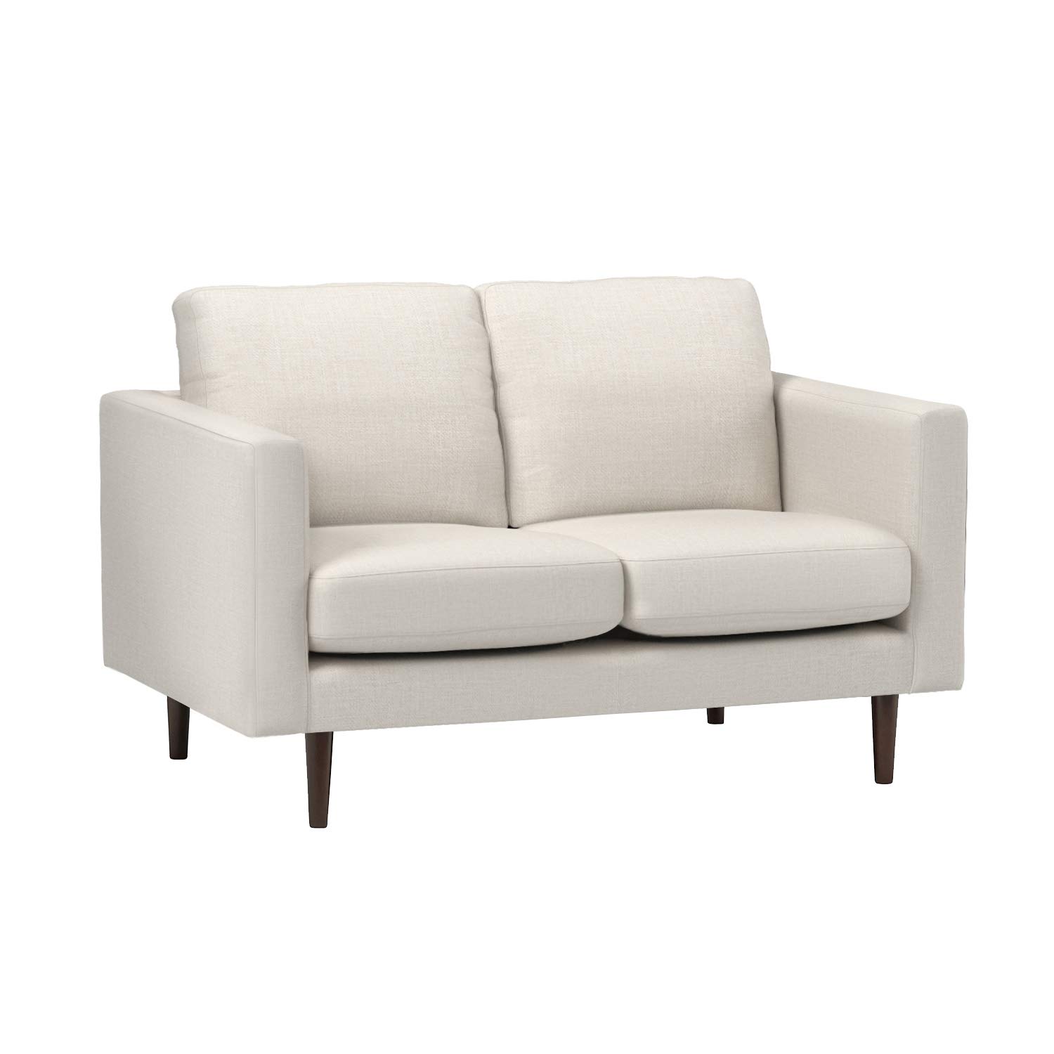 Amazon Brand – Rivet Revolve Modern Upholstered Loveseat Sofa, 56"W, Linen