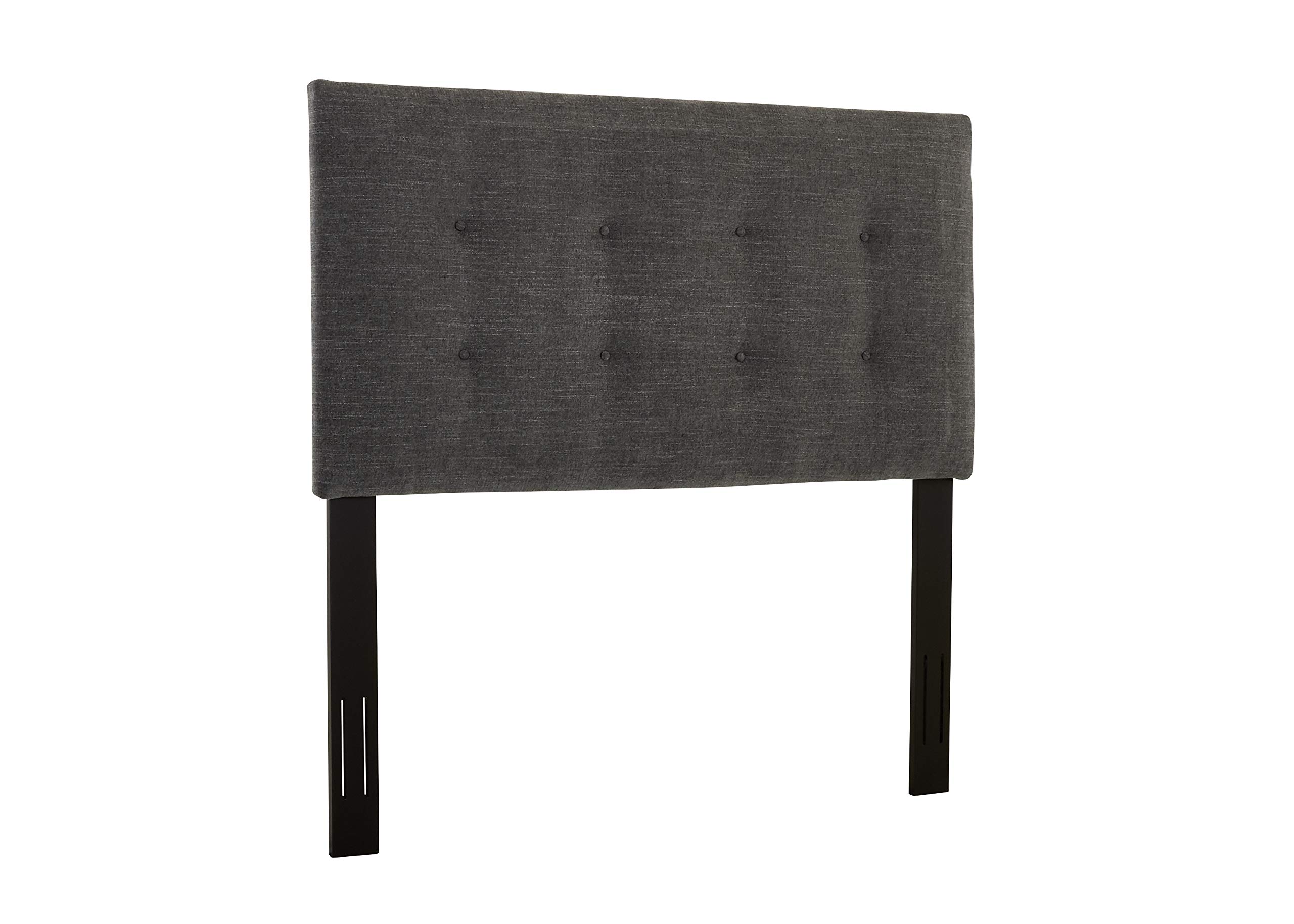 Stone & Beam Canton Queen Button-Tufted Headboard, 64"W, Charcoal