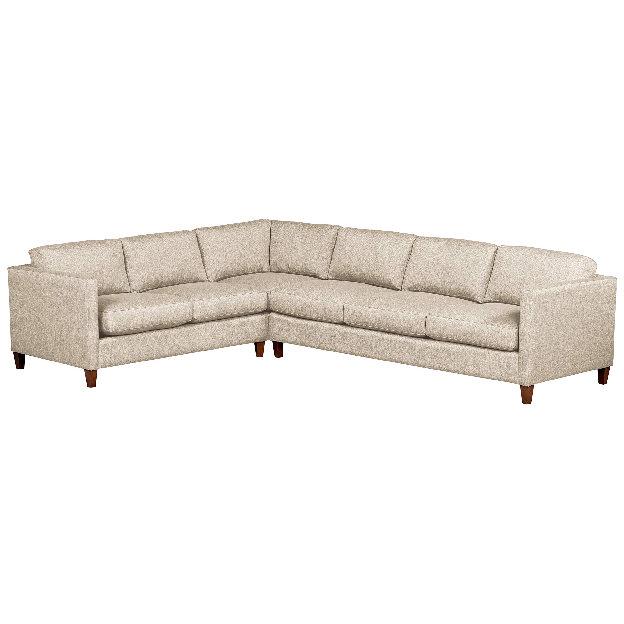 Amazon Brand – Stone & Beam Andover Modern Right L-Sectional Sofa, 124"W, Tan