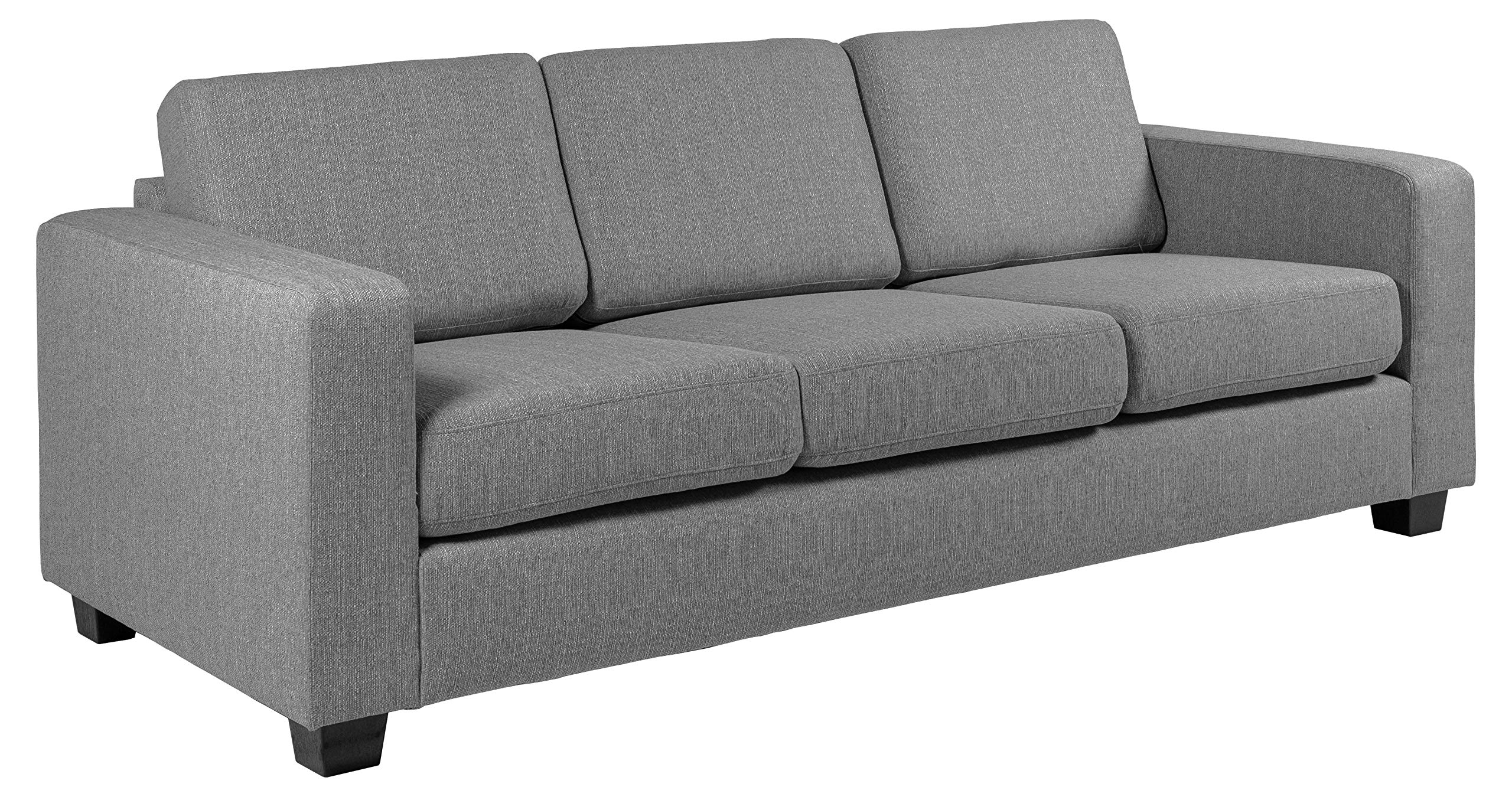 Marque Amazon - Movian Morat - Canapé 3 places, 90 x 212 x 80 cm (longueur x largeur x hauteur), Gris clair