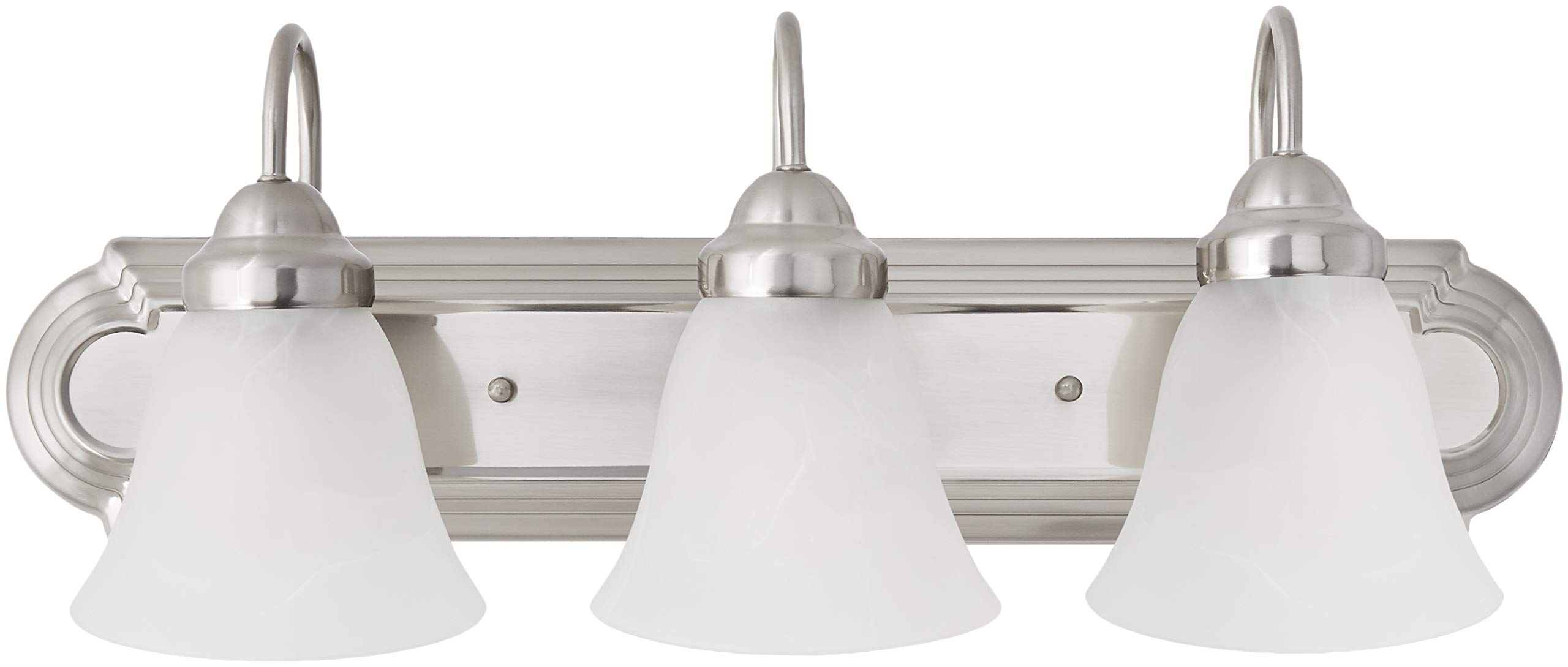 Ravenna Home Classic Vanity Light, 8.31"H, Brushed Nickel
