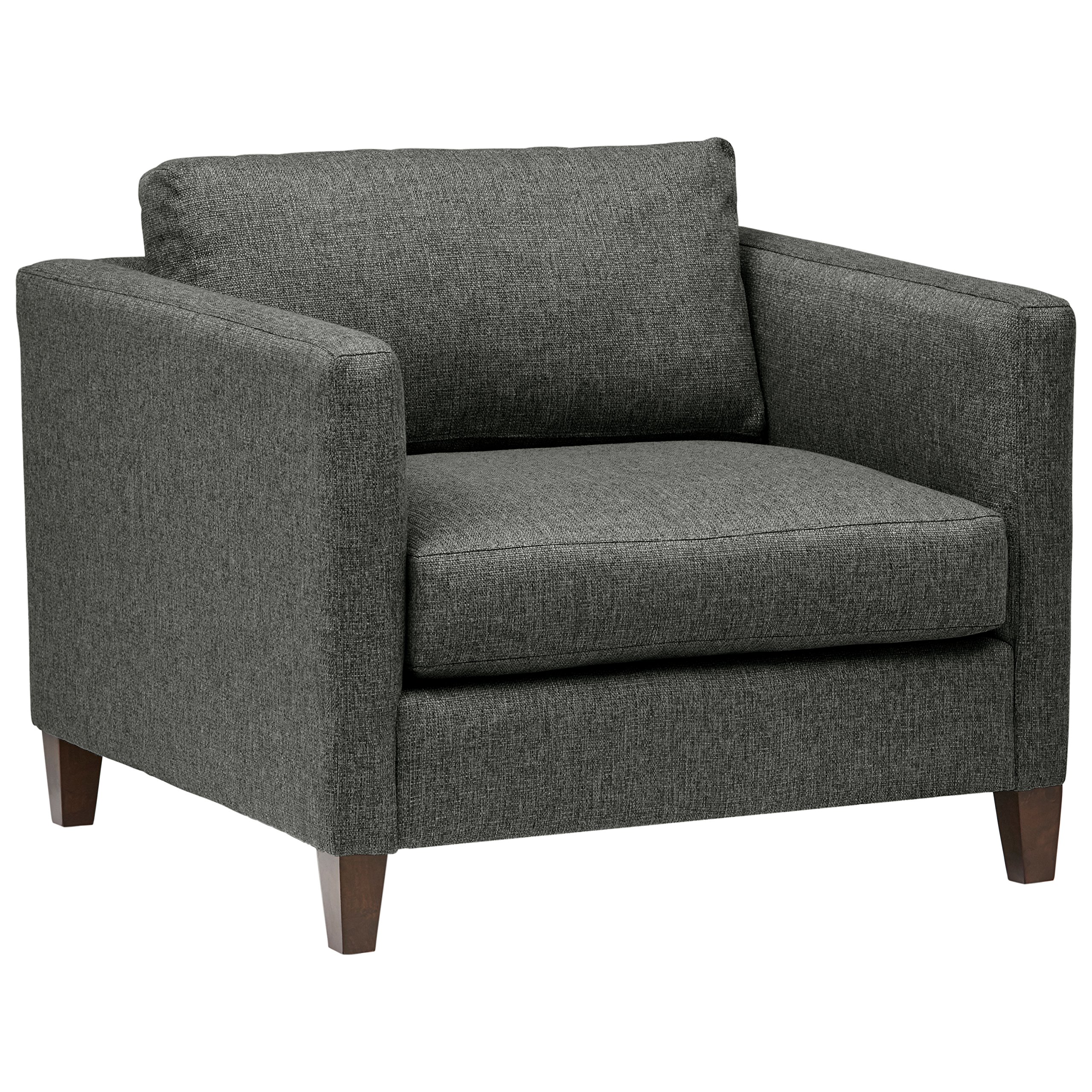 Amazon Brand – Stone & Beam Andover Modern Living Room Accent Chair, 38"W, Charcoal