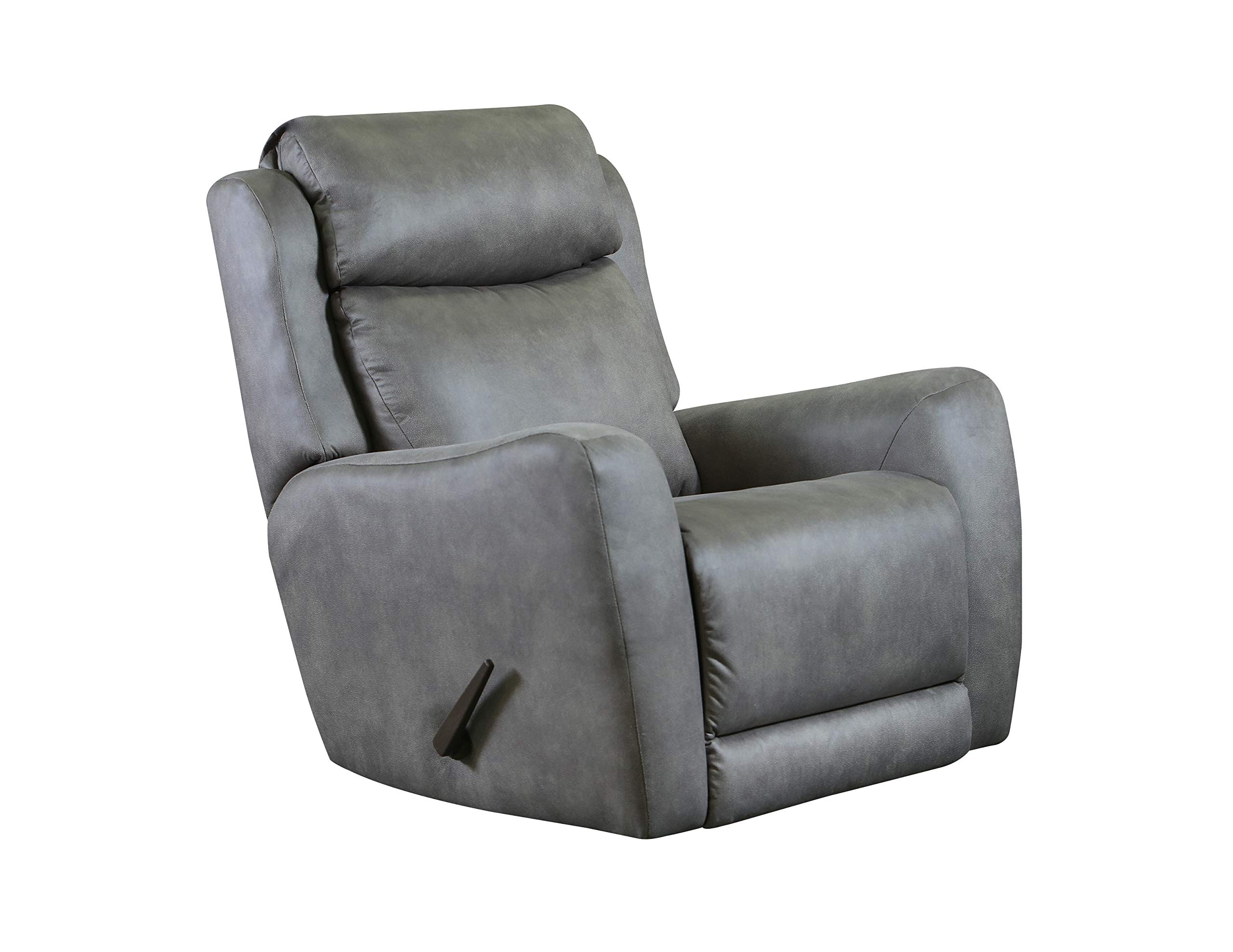 Ravenna Home Viewridge Upholstered Rocking Recliner Chair, 42"W, Grey